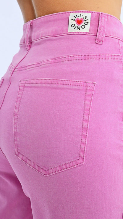 Mauve Wide Leg Jean