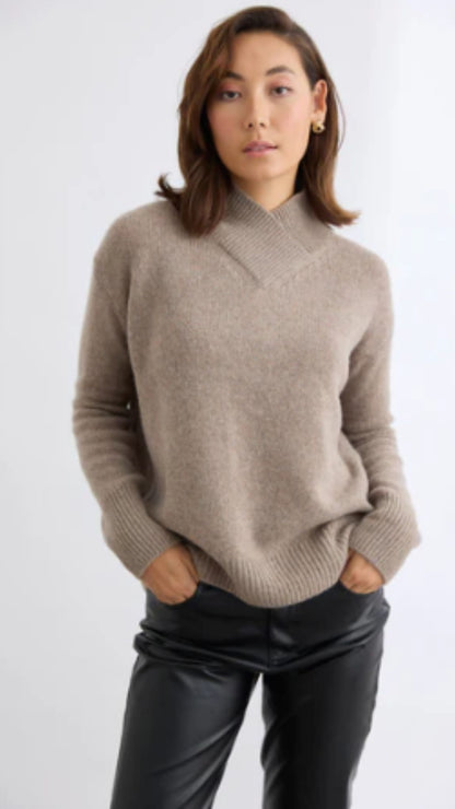 Catherine Cross Front Sweater