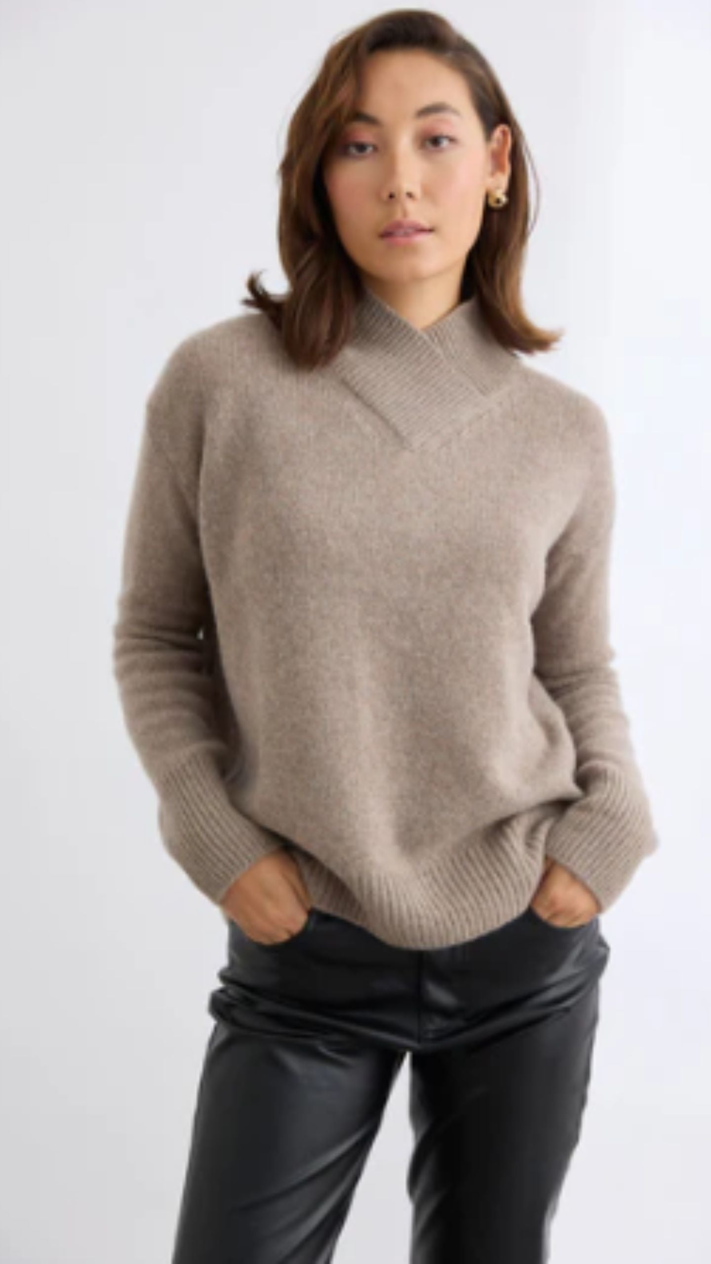 Catherine Cross Front Sweater