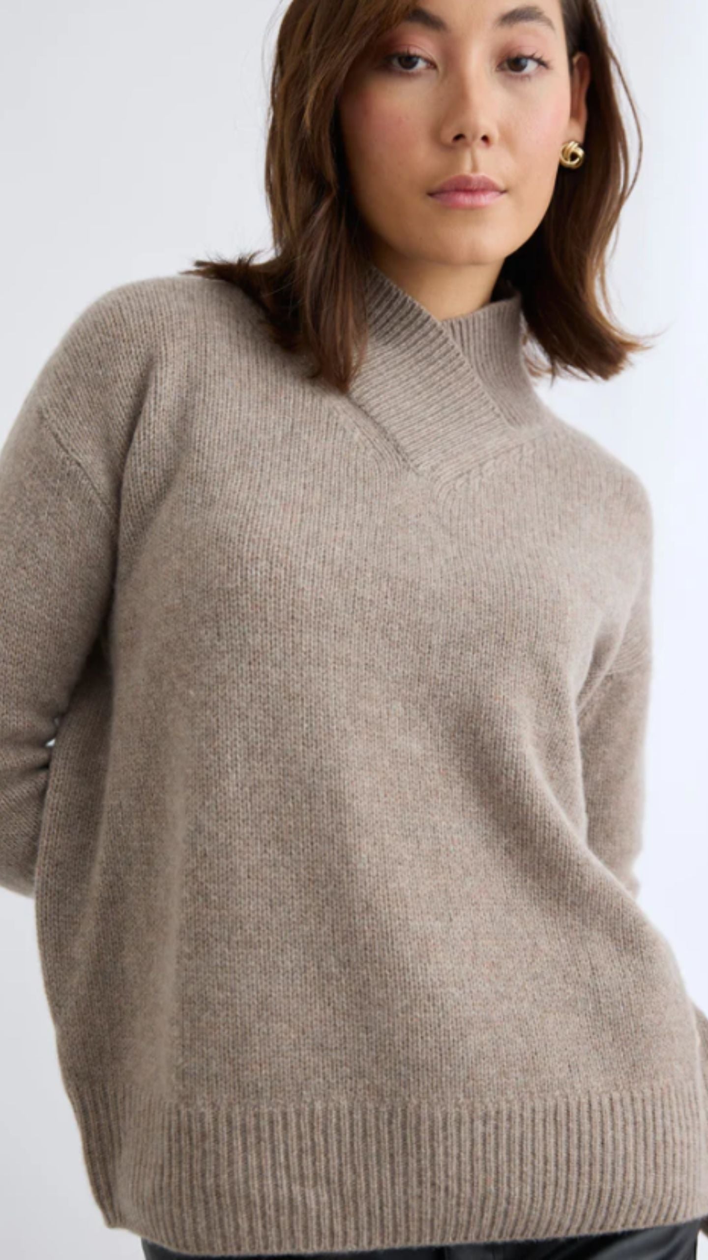 Catherine Cross Front Sweater