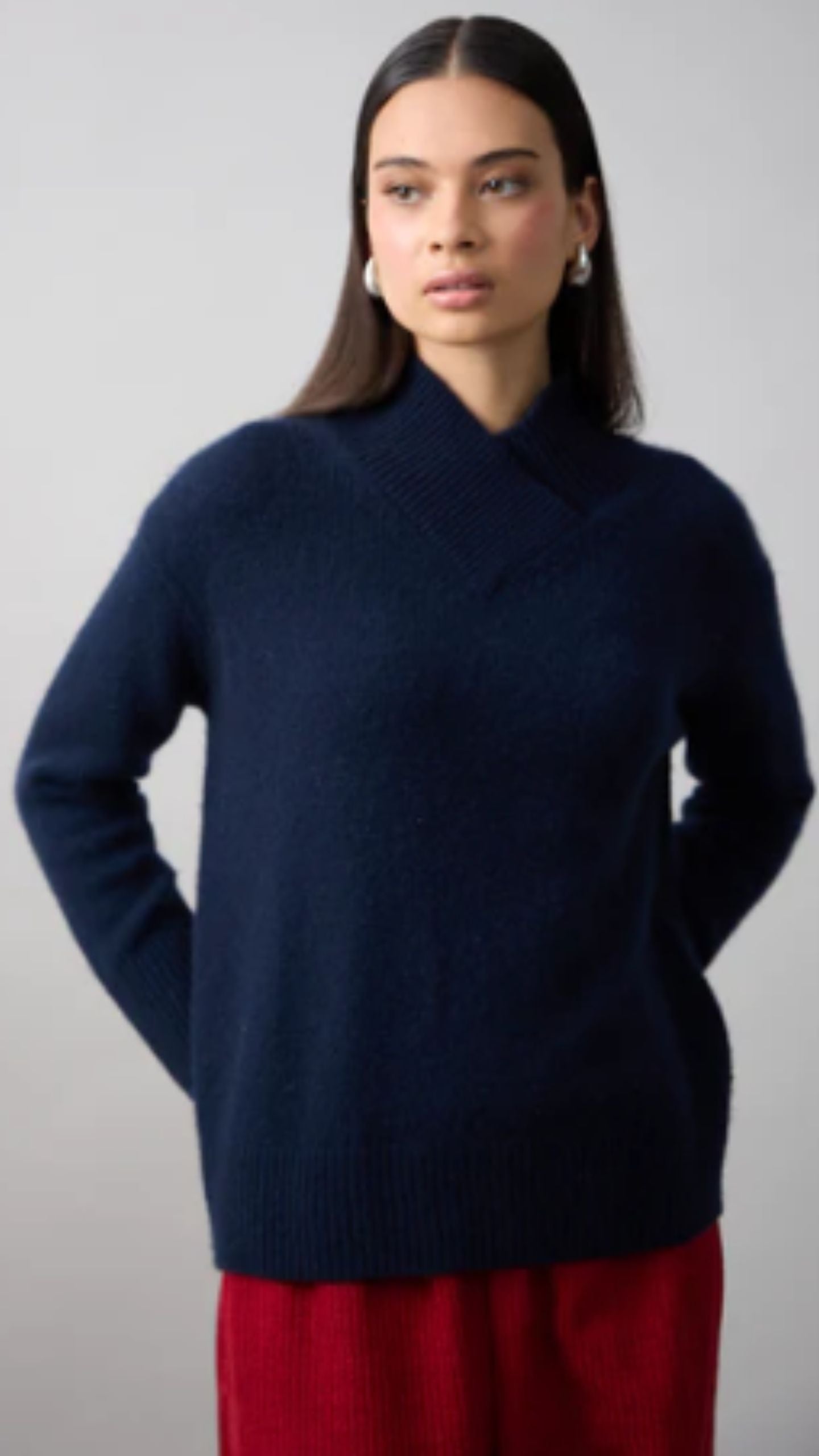 Catherine Cross Front Sweater