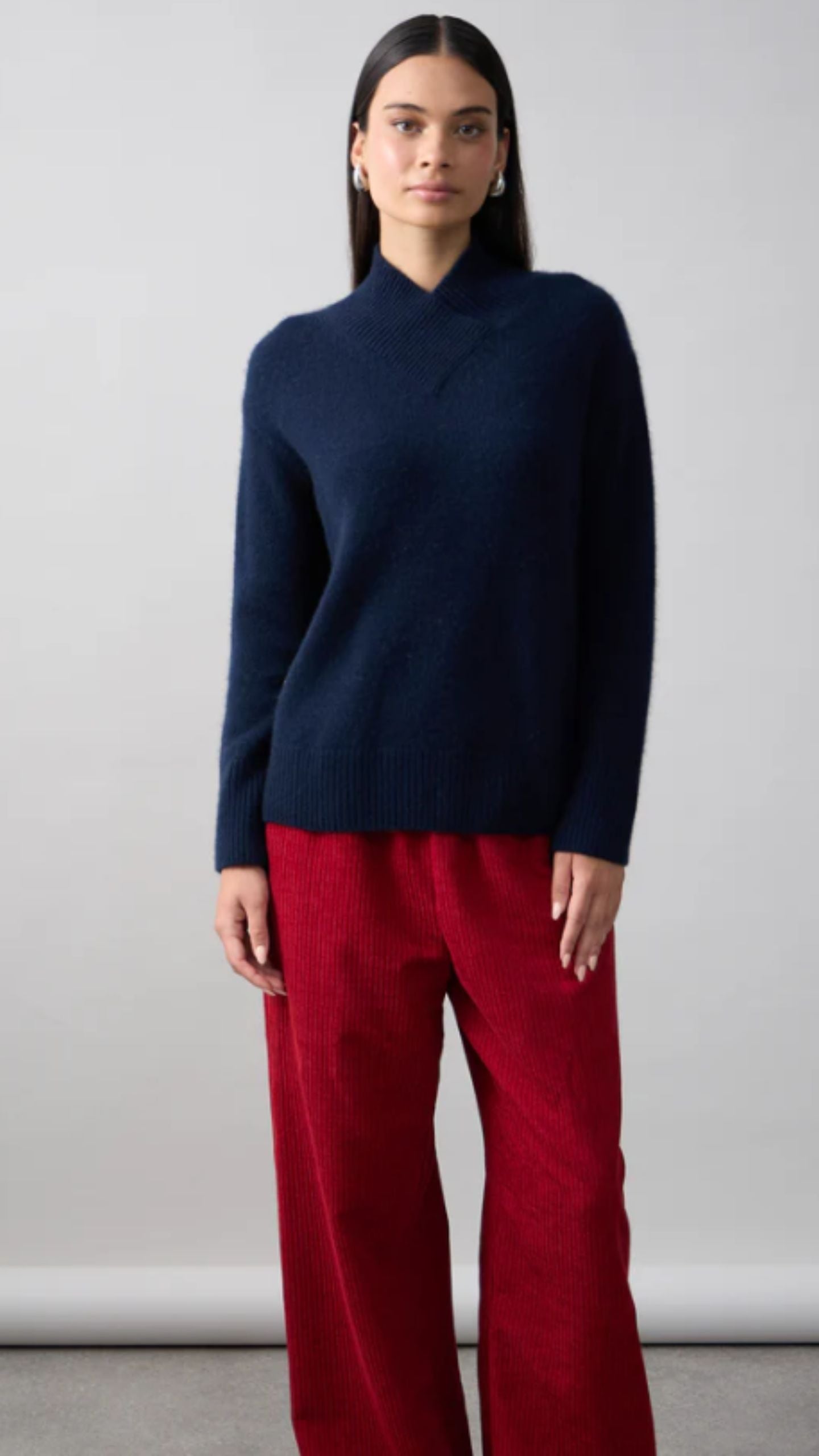 Catherine Cross Front Sweater