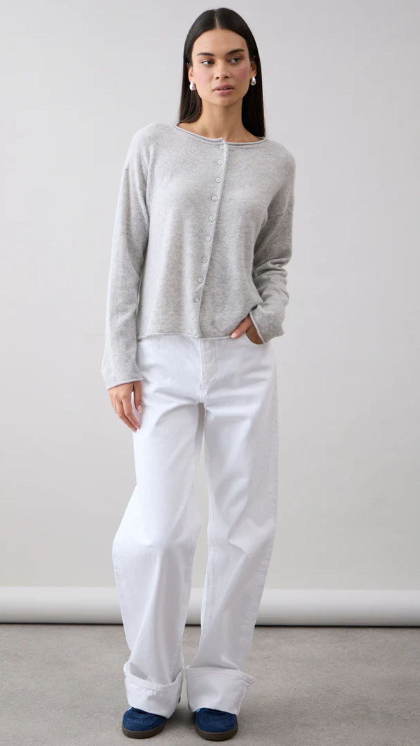 Reversible Button Cardi