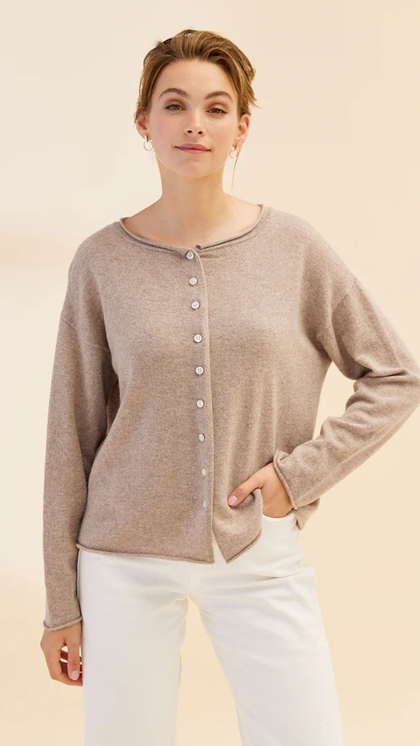 Reversible Button Cardi