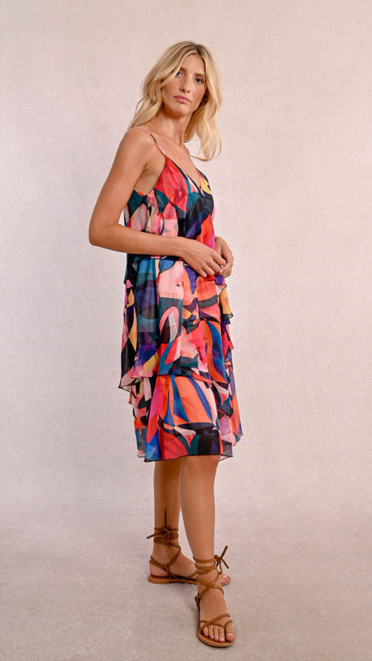 Asymmetric Frill Dress