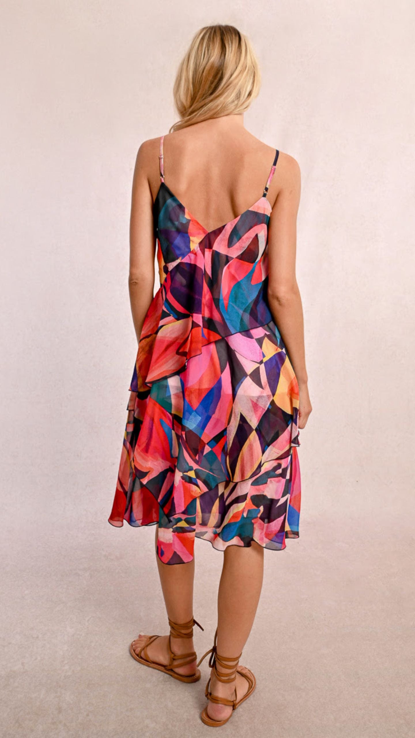 Asymmetric Frill Dress