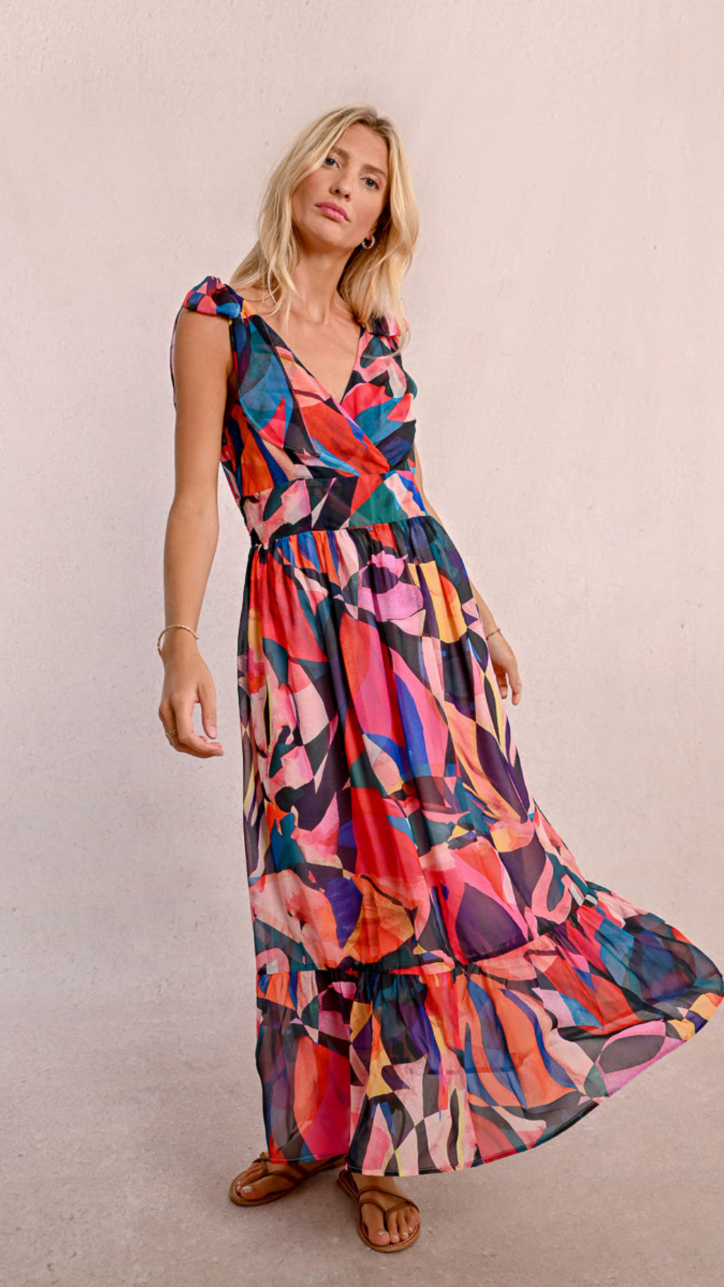 Tie Shoulder Dress