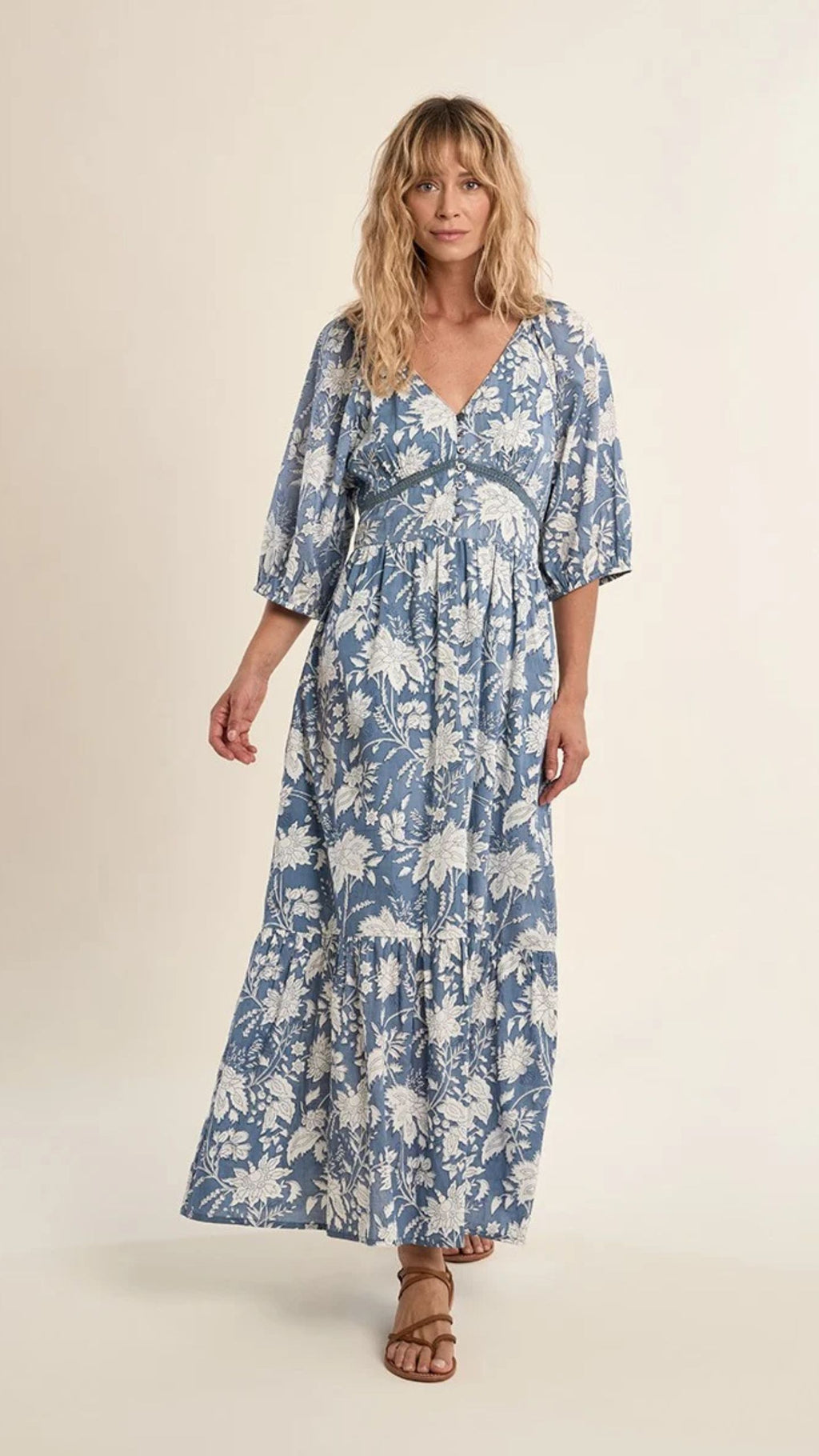 Blue Diviya Long Dress