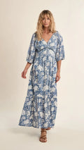 Blue Diviya Long Dress