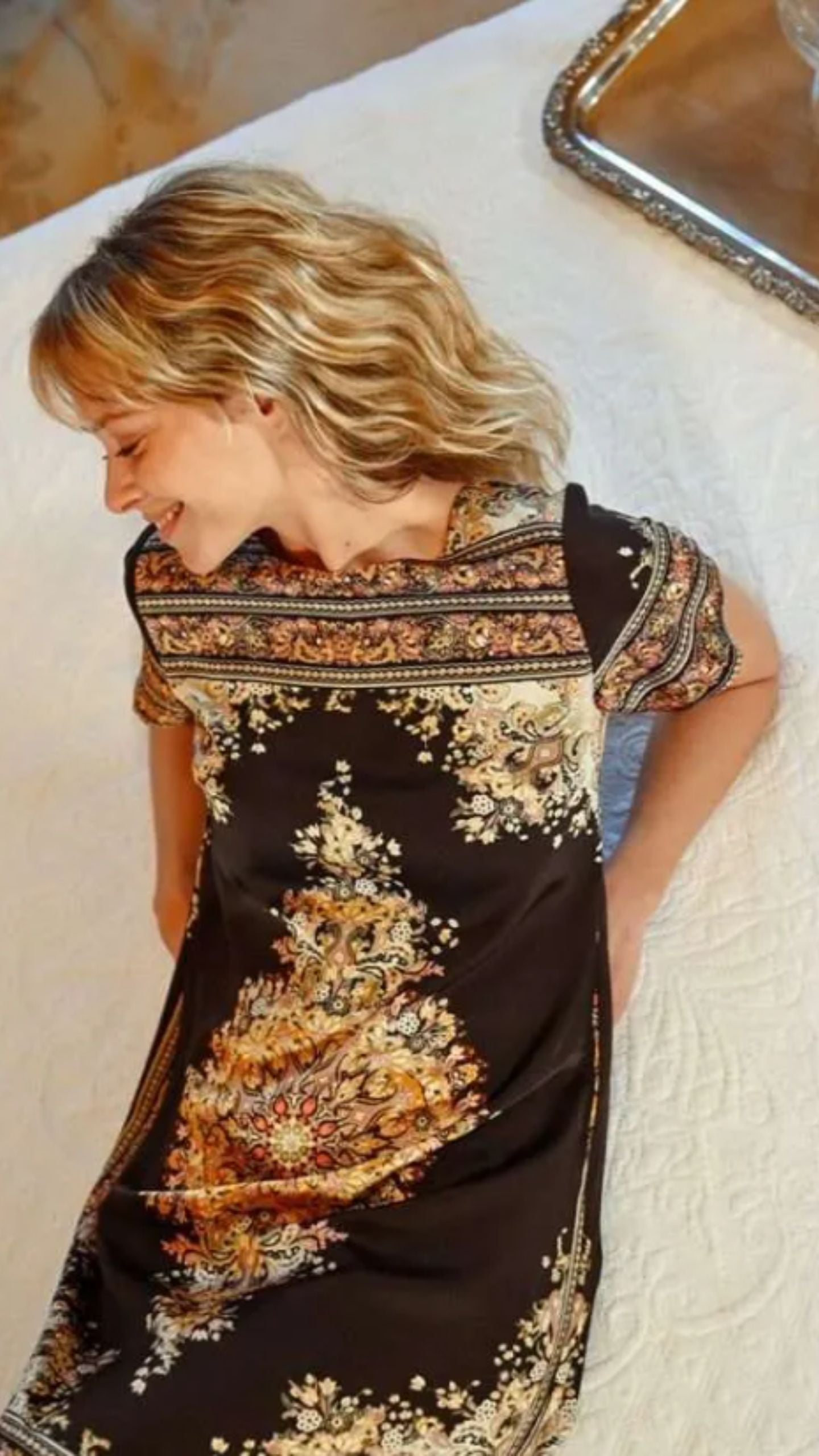 Printed Shift Dress