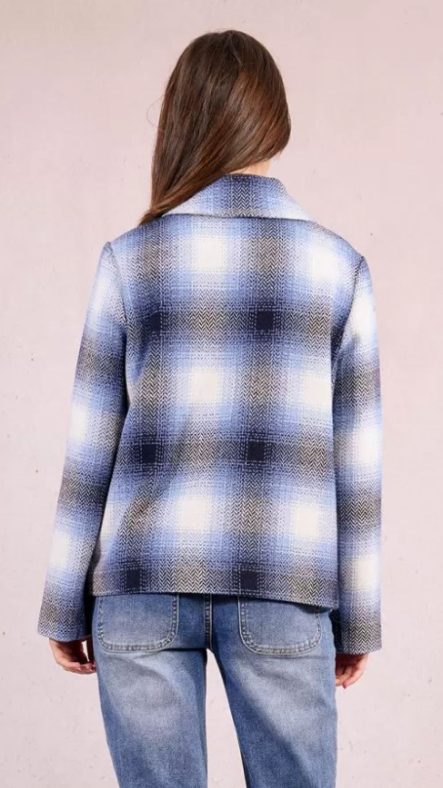 Short Checked Jacket