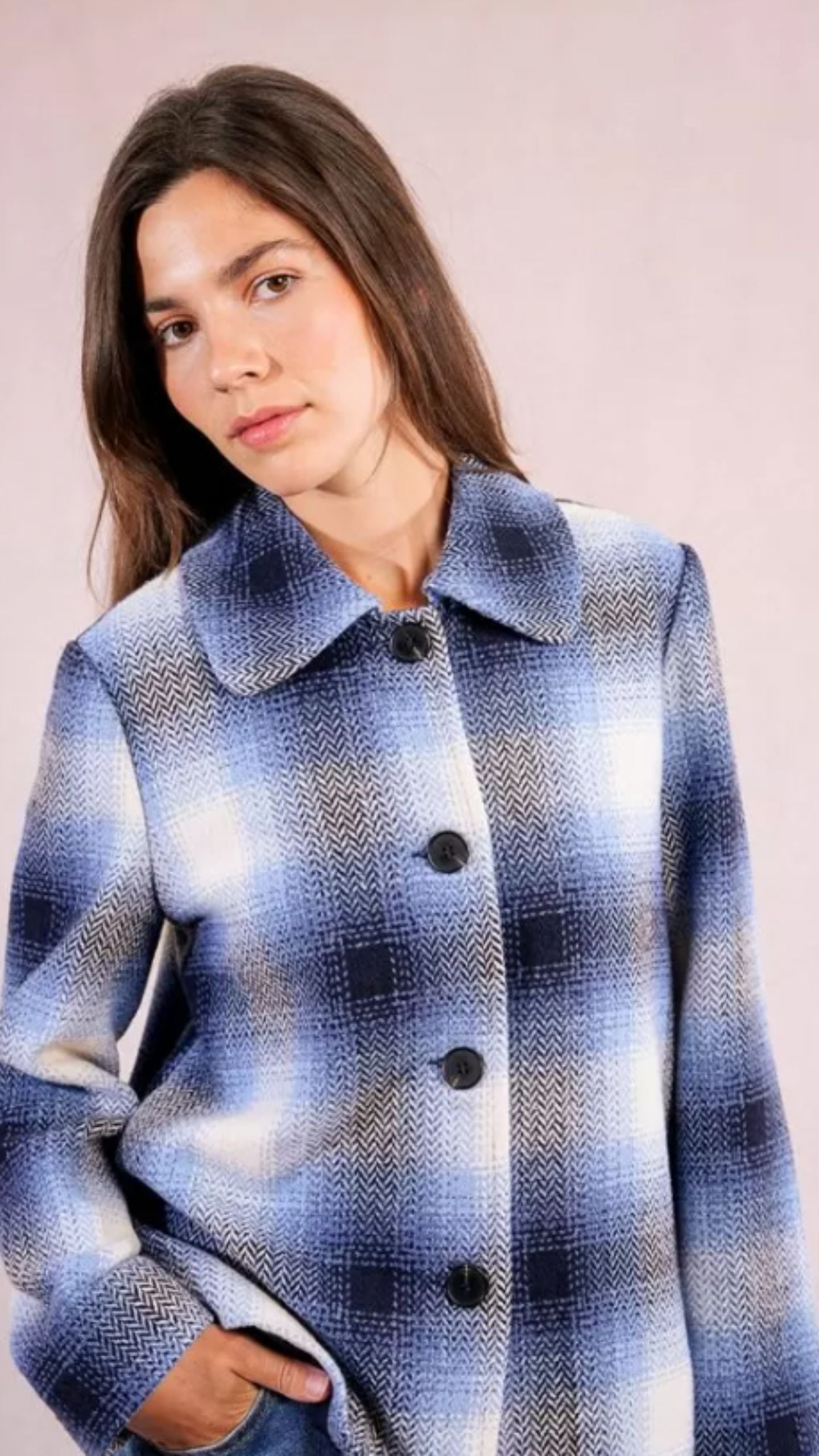 Short Checked Jacket