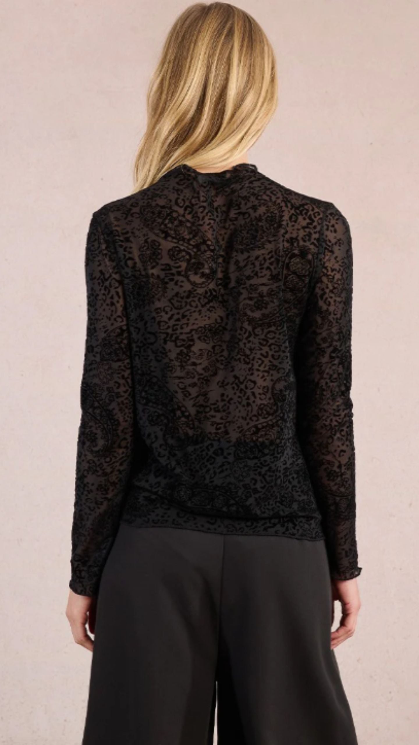 Paisley Mesh Top