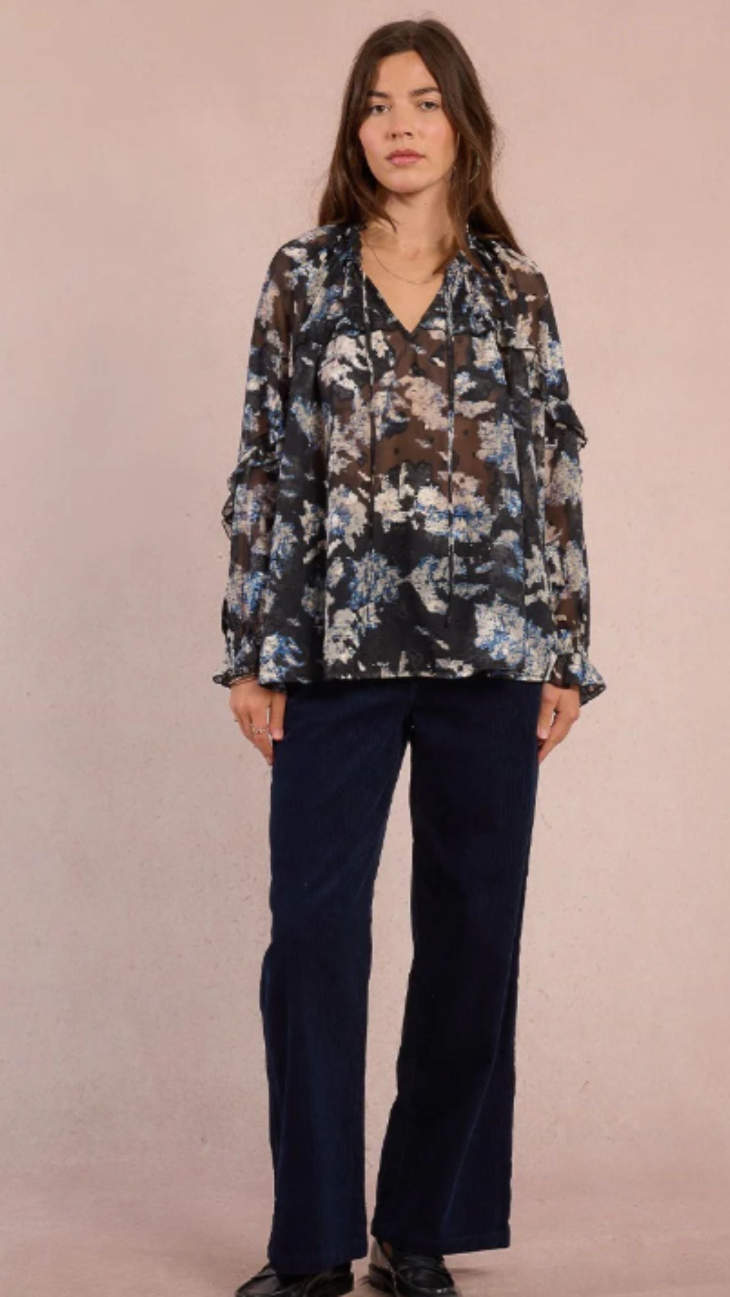 Black Adelaide Blouse