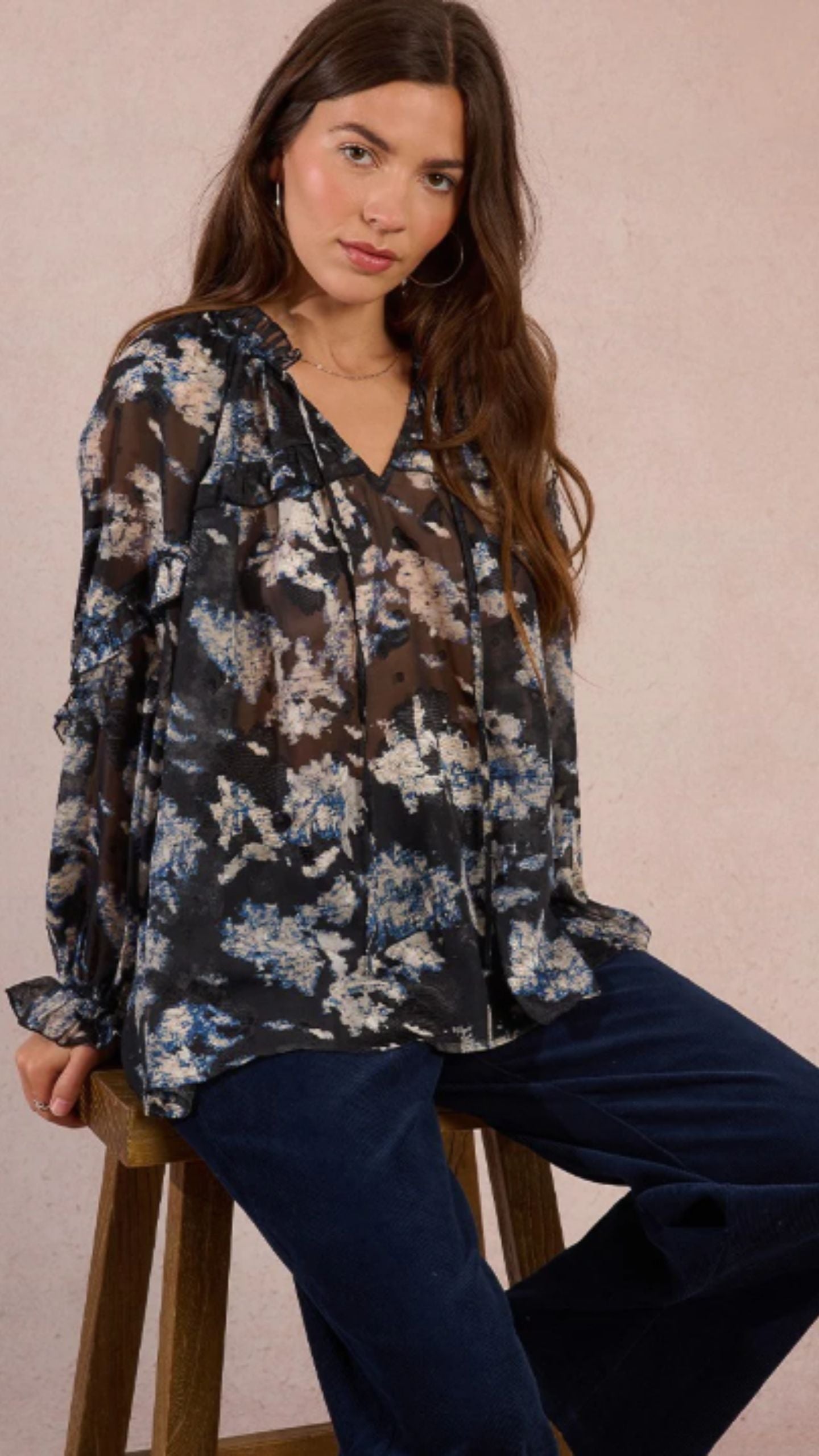 Black Adelaide Blouse