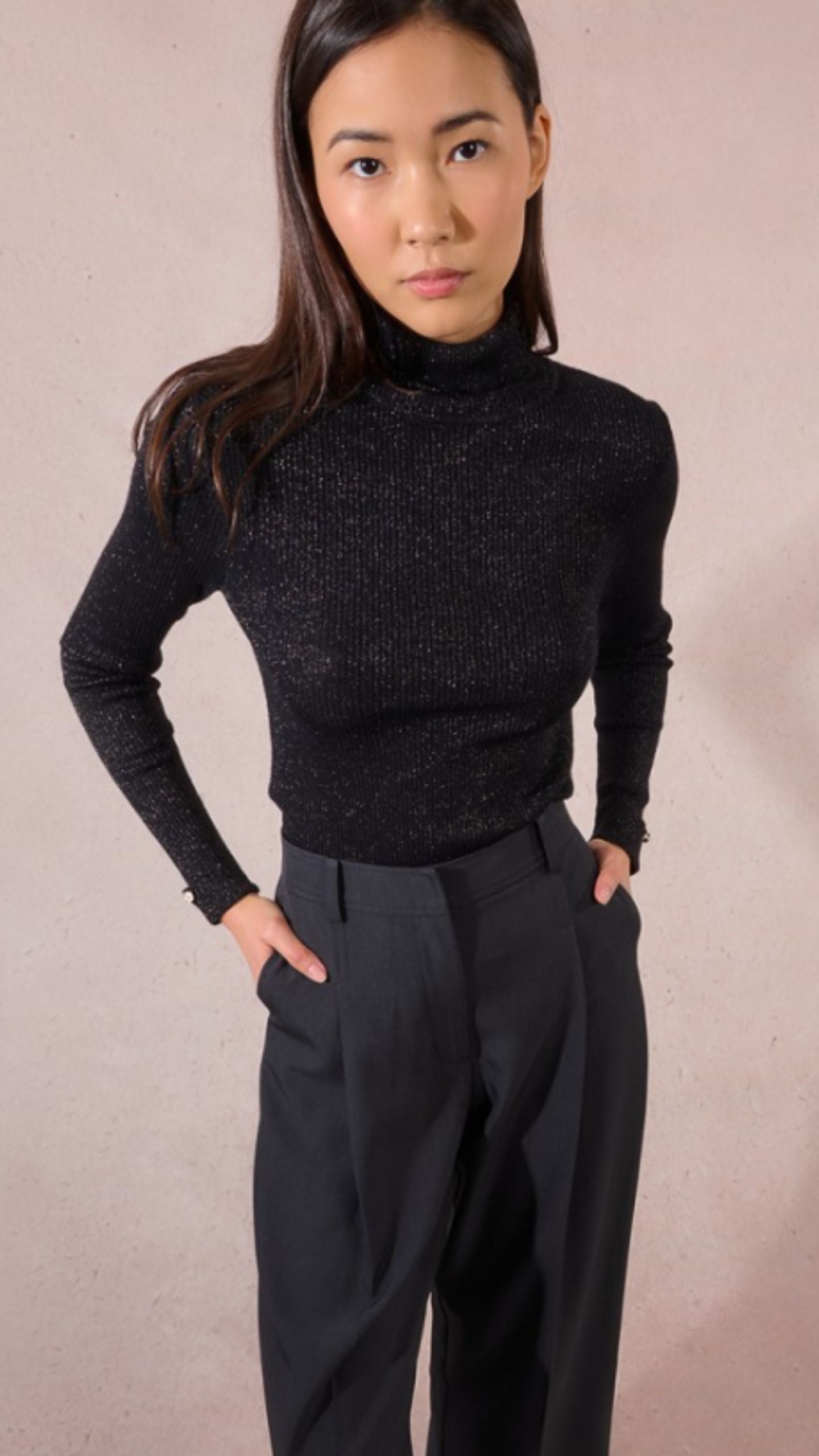 Wide Pleated Trousers