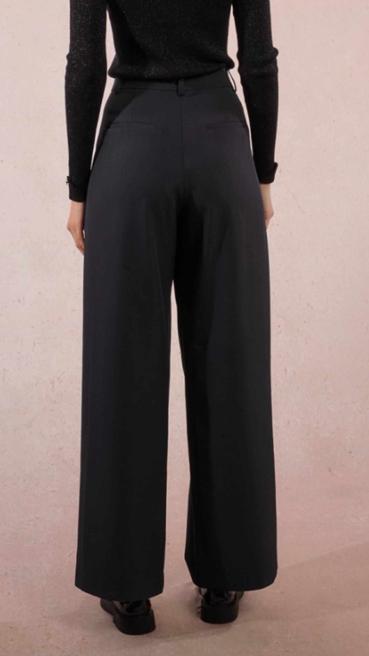 Wide Pleated Trousers