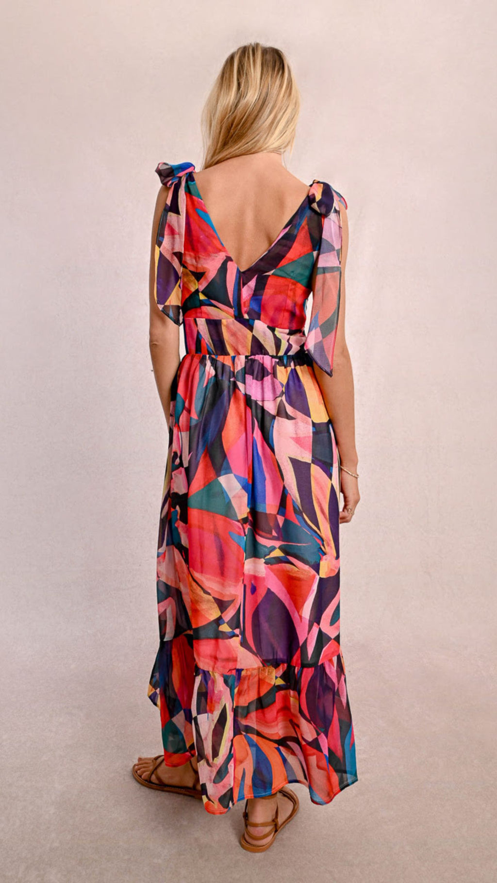 Tie Shoulder Dress