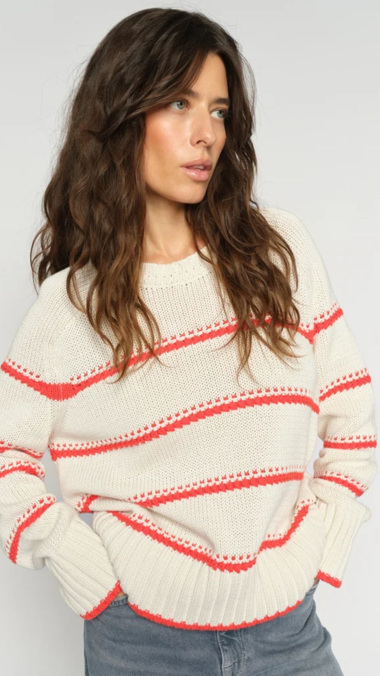Rola Bine Stripe Crewneck Knit