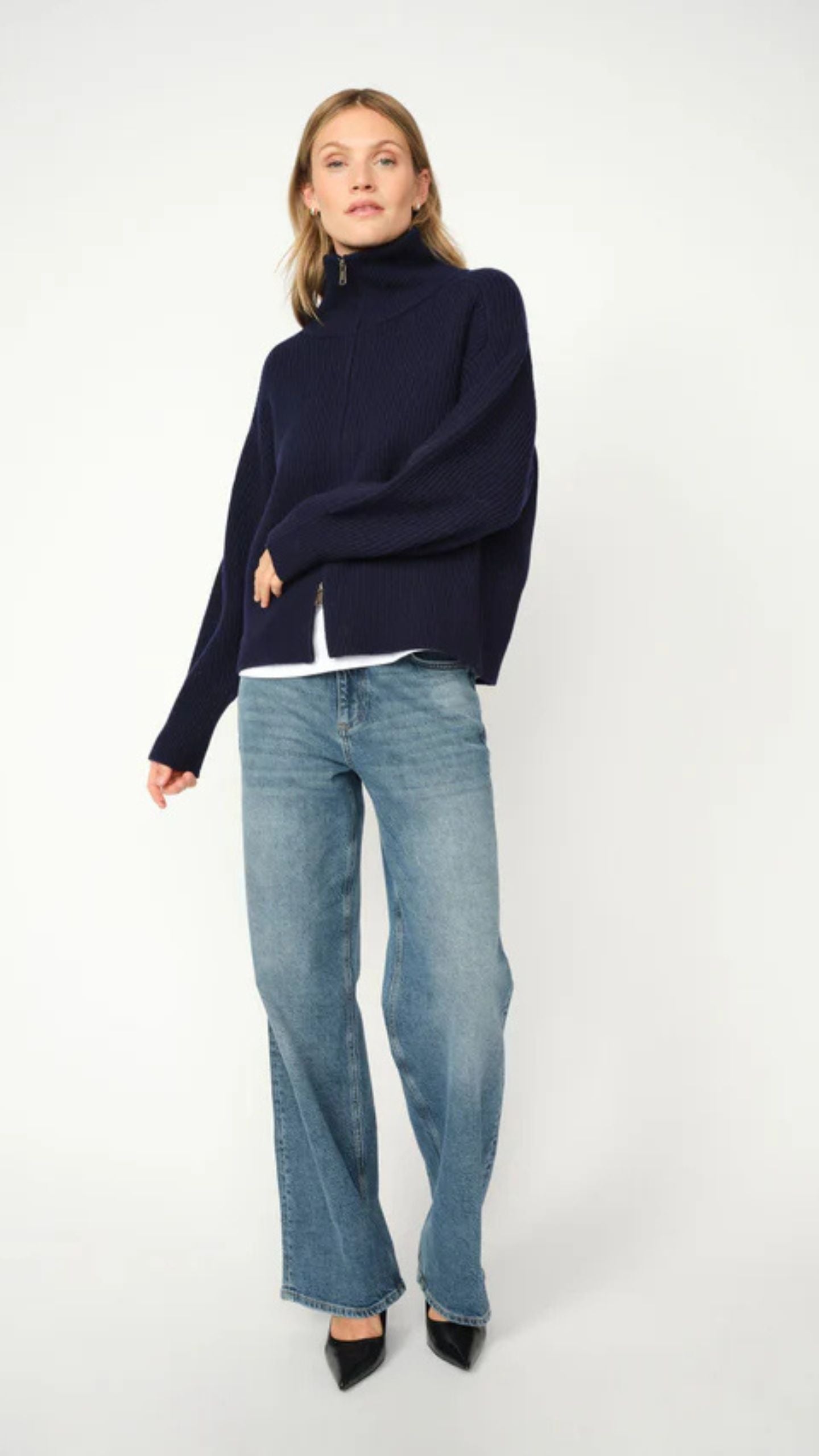 Amity Zip Knit Cardigan