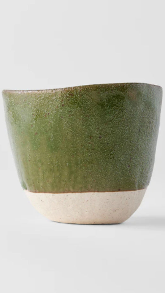 Matcha Lopsided Tea Mug