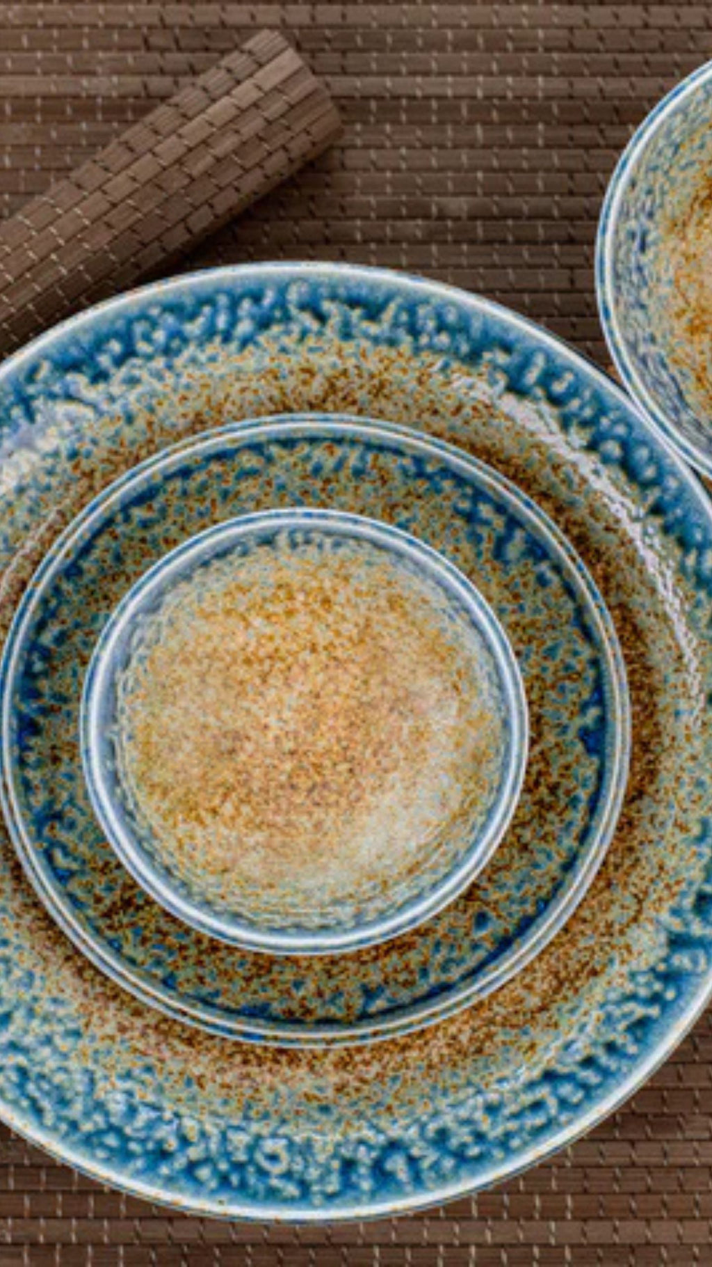 Earth & Sky Flat Serving Bowl