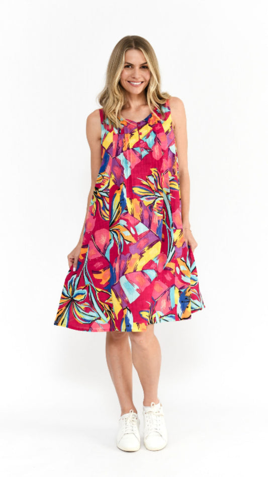 Estelle Crew Neck Sleeveless Dress