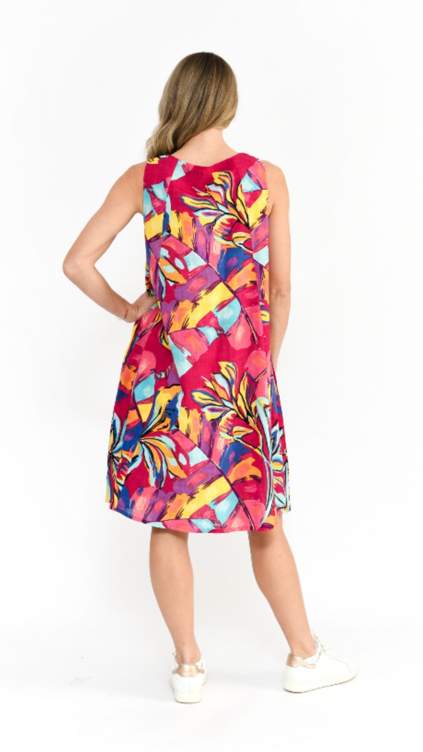 Estelle Crew Neck Sleeveless Dress