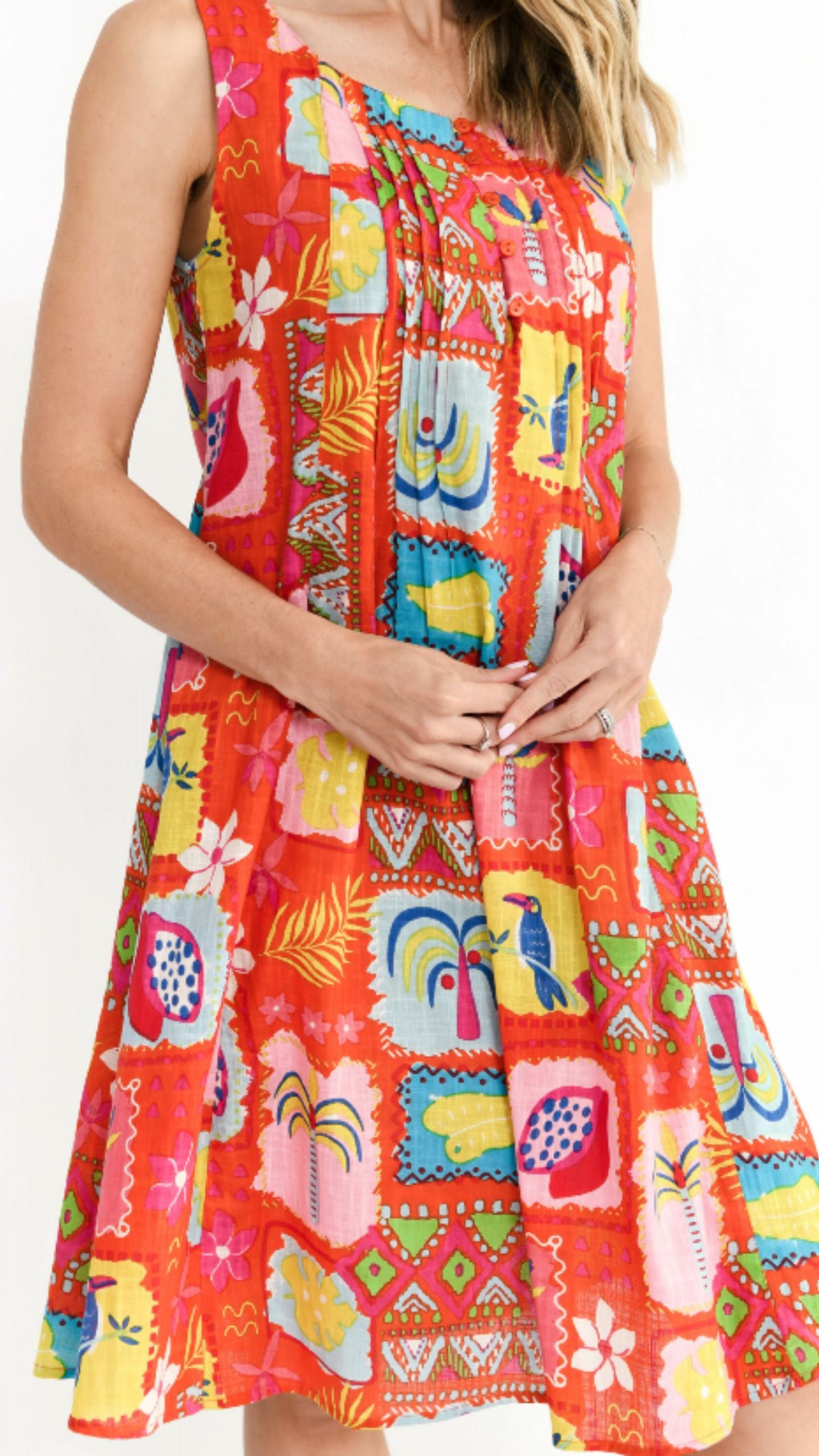 Estelle Crew Neck Sleeveless Dress