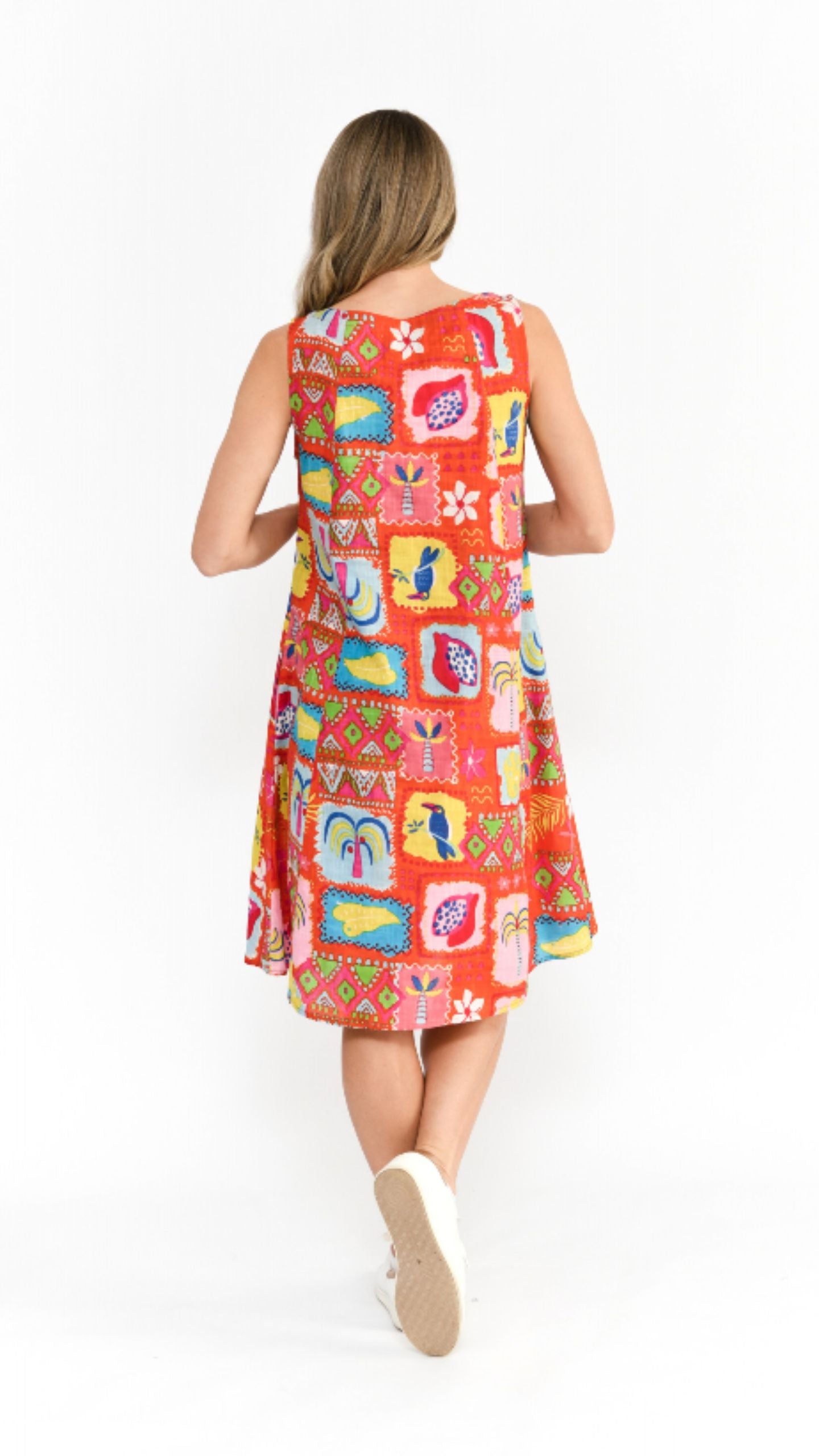 Estelle Crew Neck Sleeveless Dress