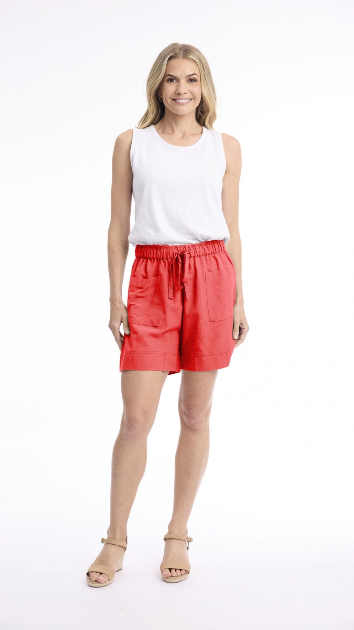 Linen Blend Shorts