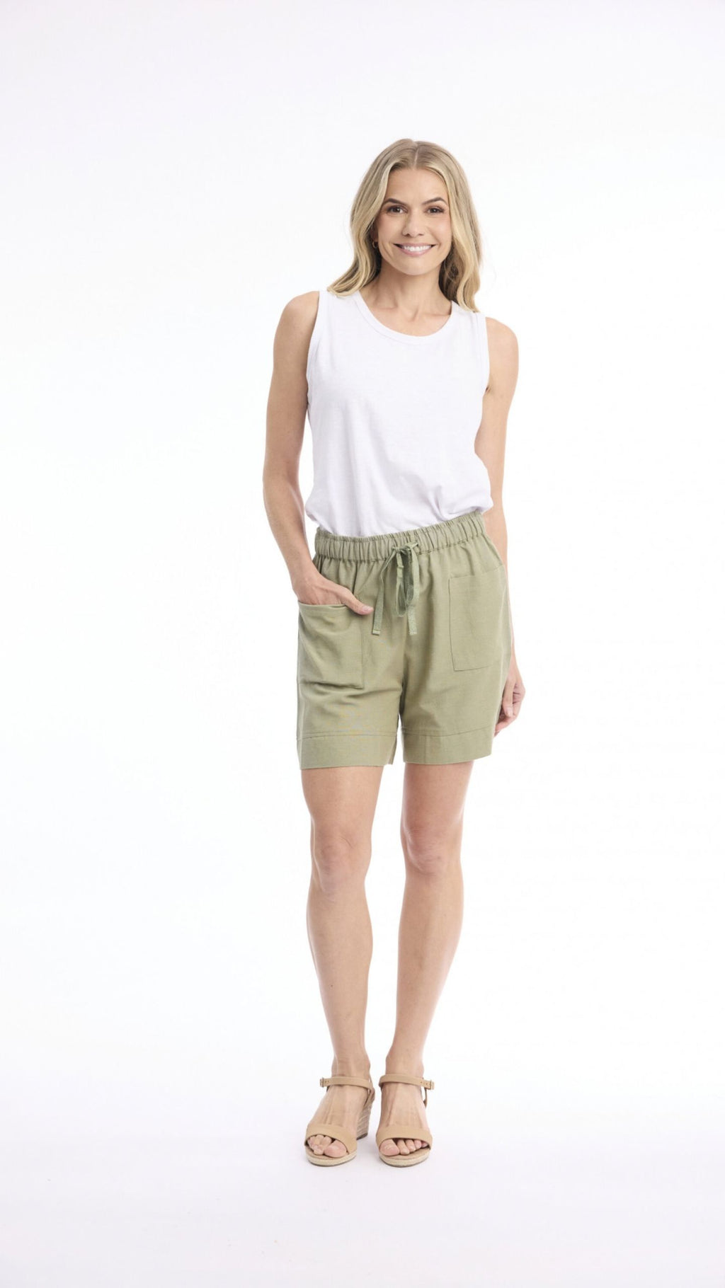 Linen Blend Shorts