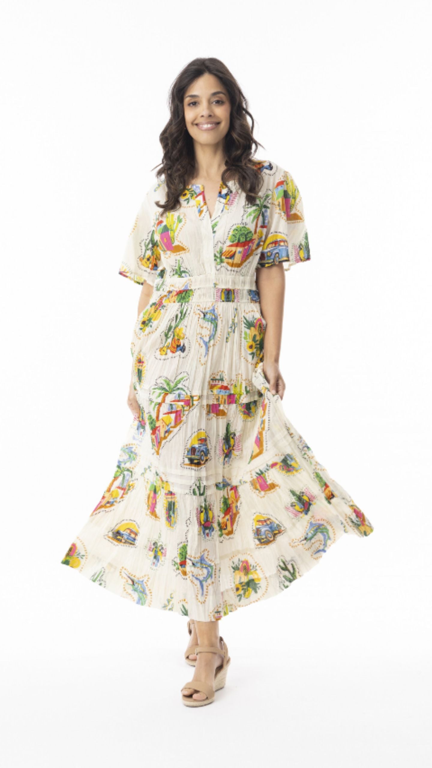 Maxi Dress with Elastic Waist