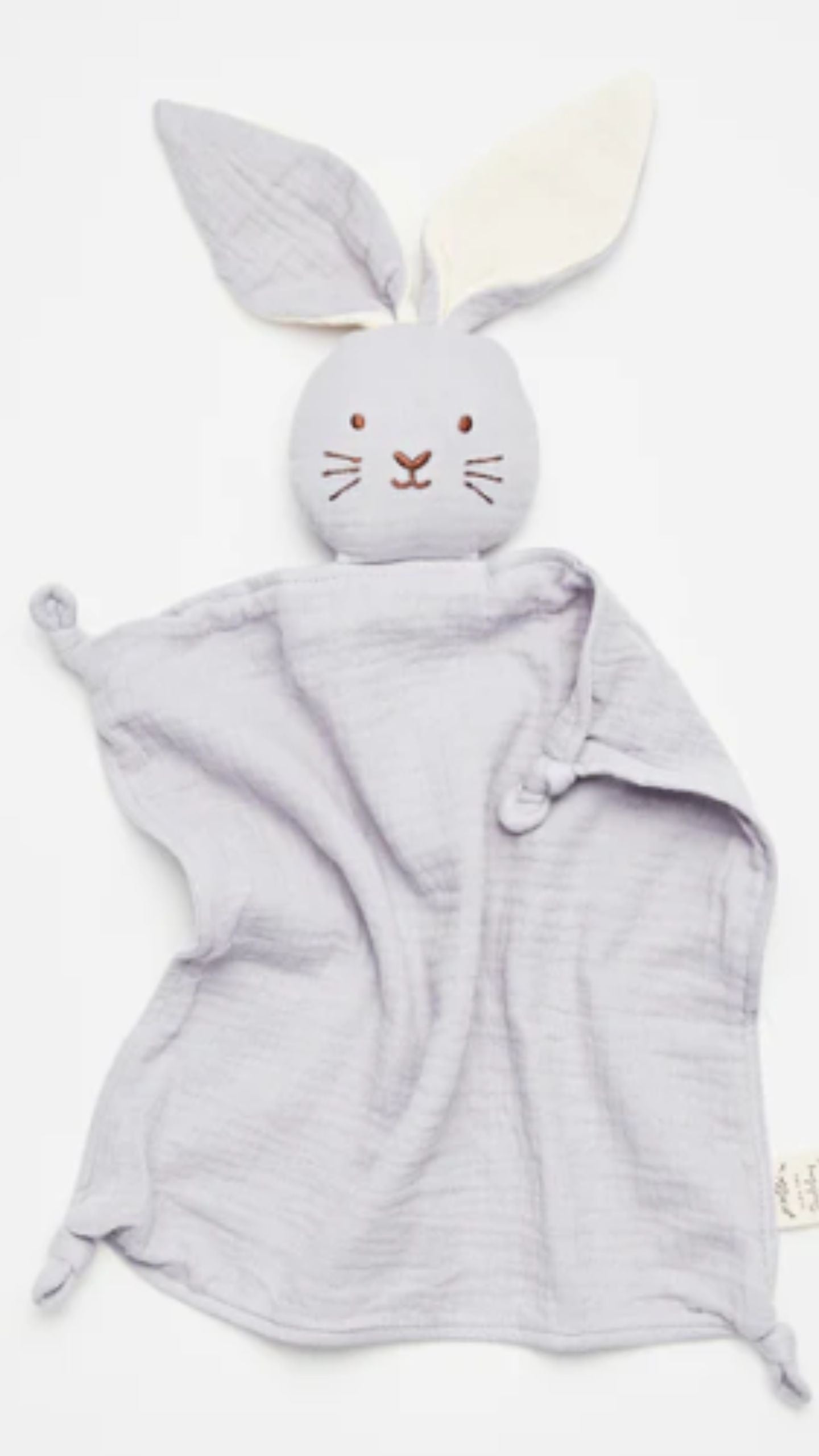 Organic Muslin Bunny Lovey