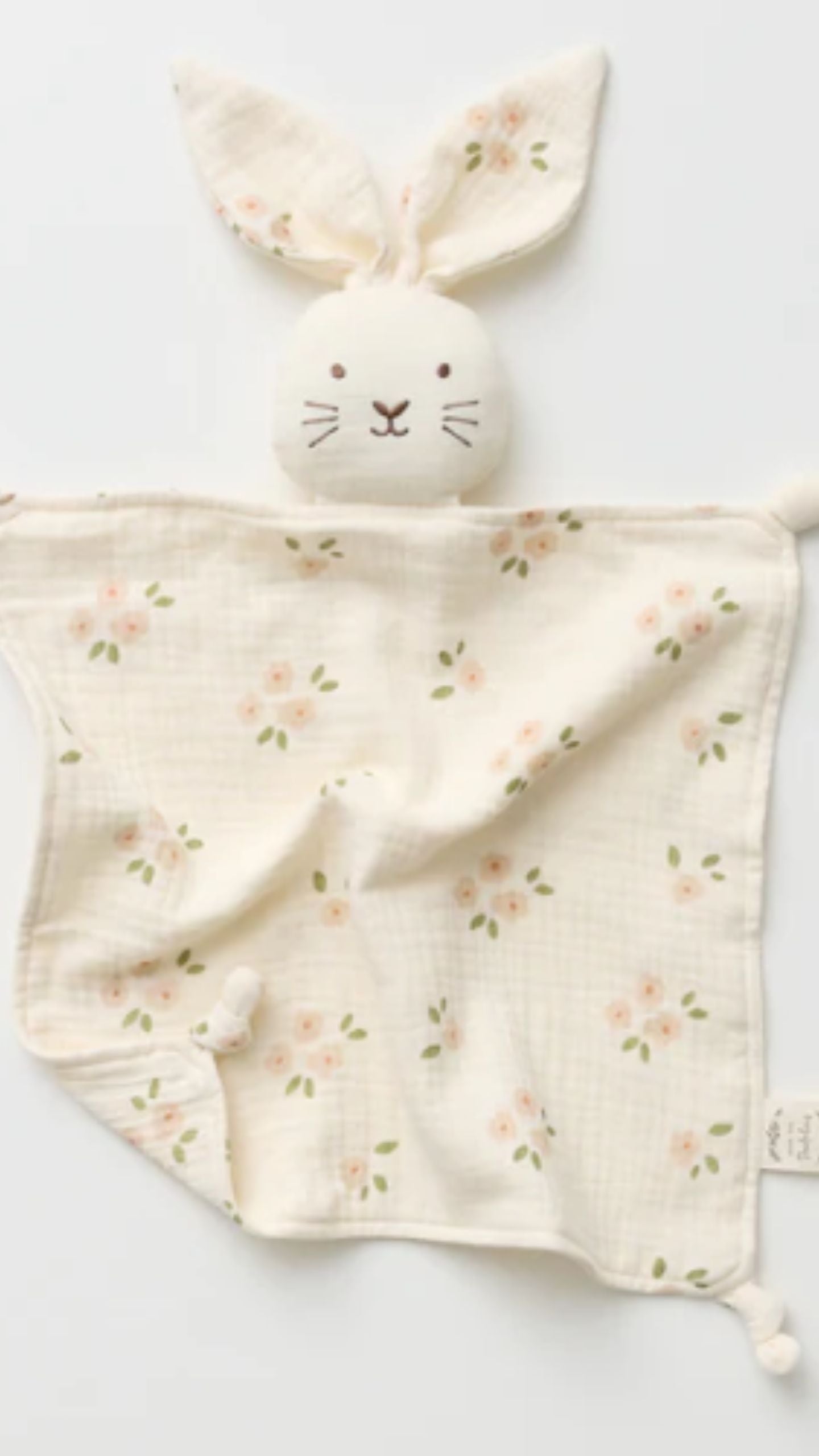 Organic Muslin Bunny Lovey