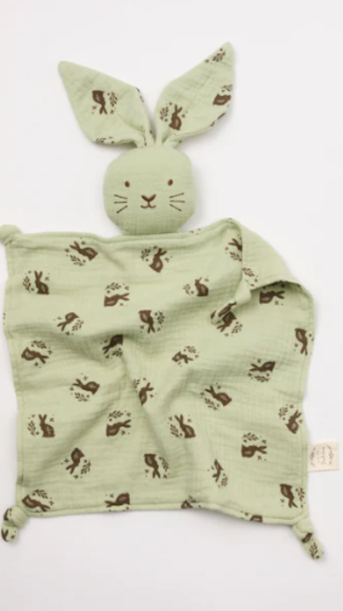 Organic Muslin Bunny Lovey