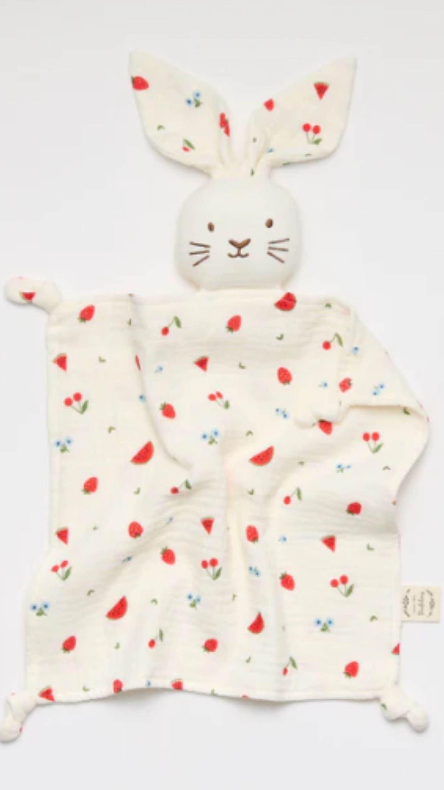 Organic Muslin Bunny Lovey