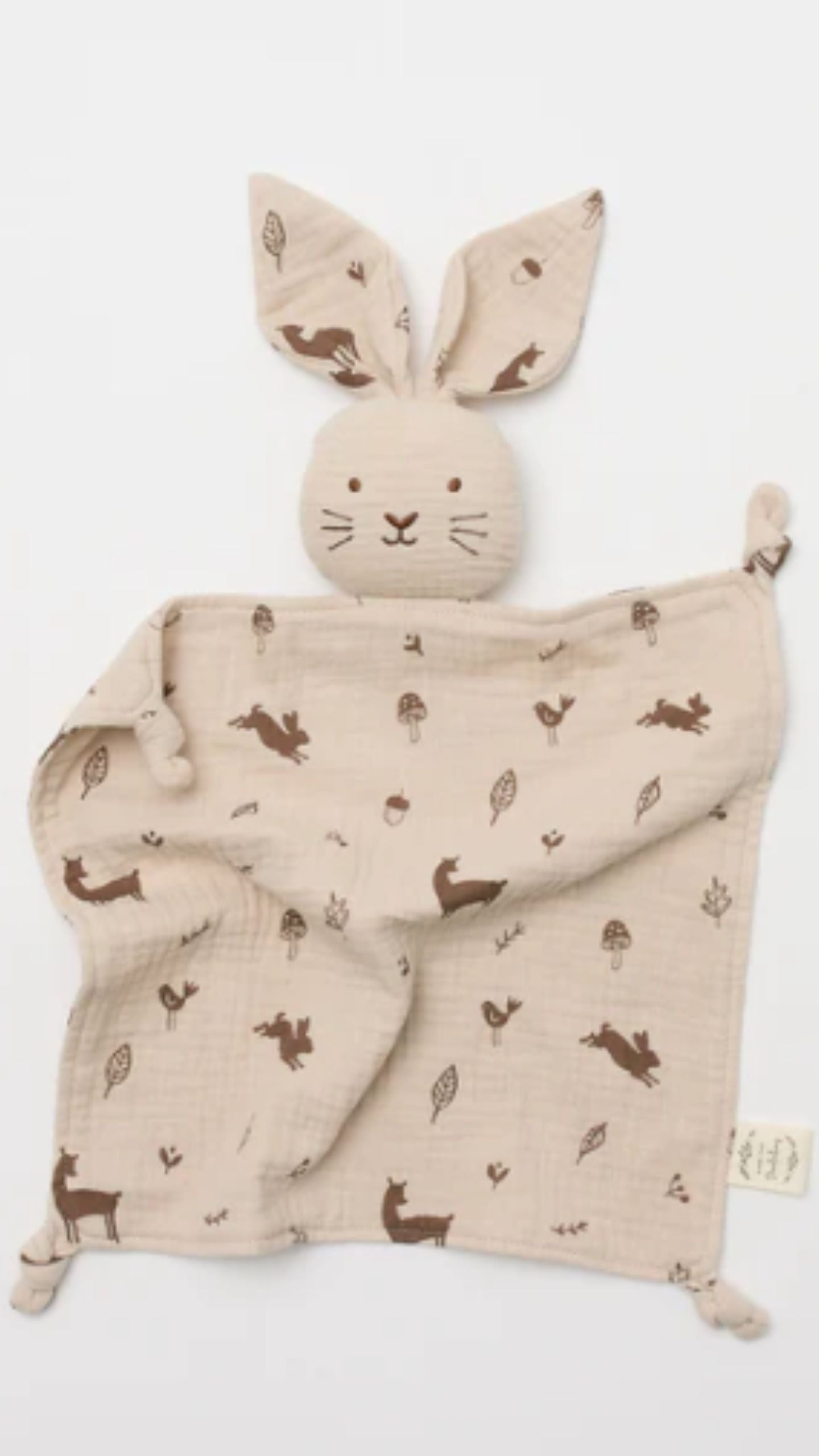 Organic Muslin Bunny Lovey