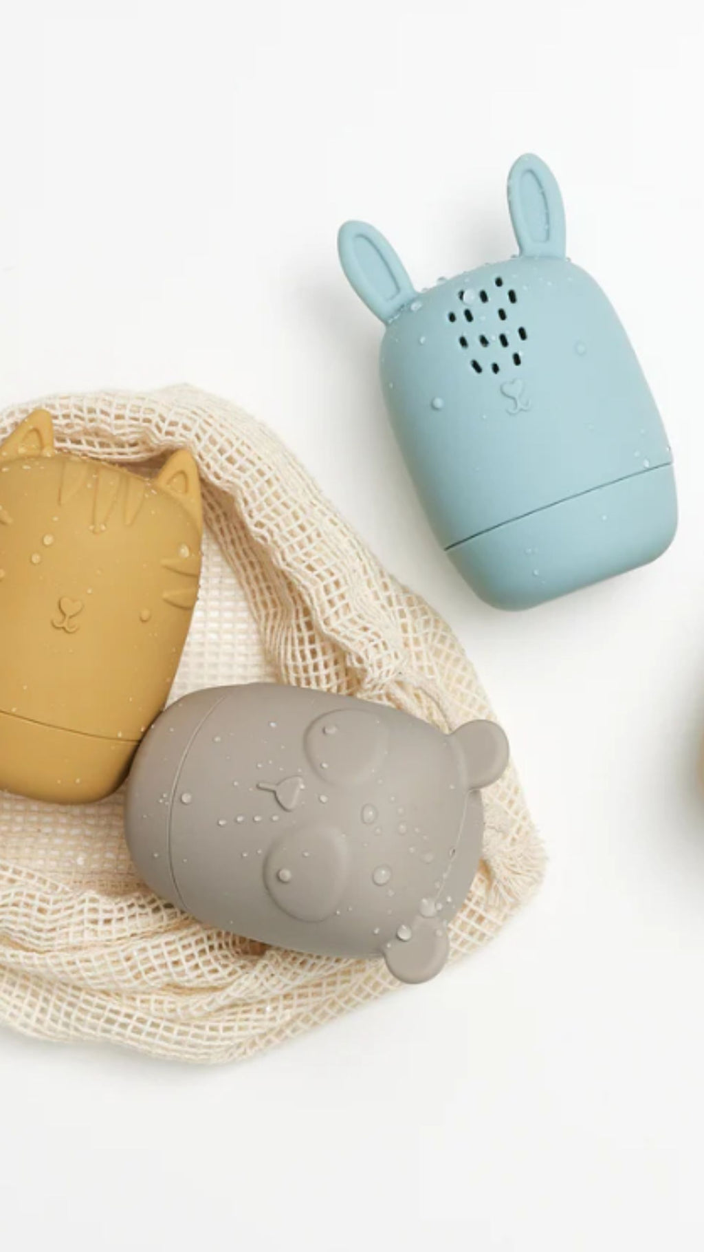 Silicone Bath Toys Set of 4 Animals
