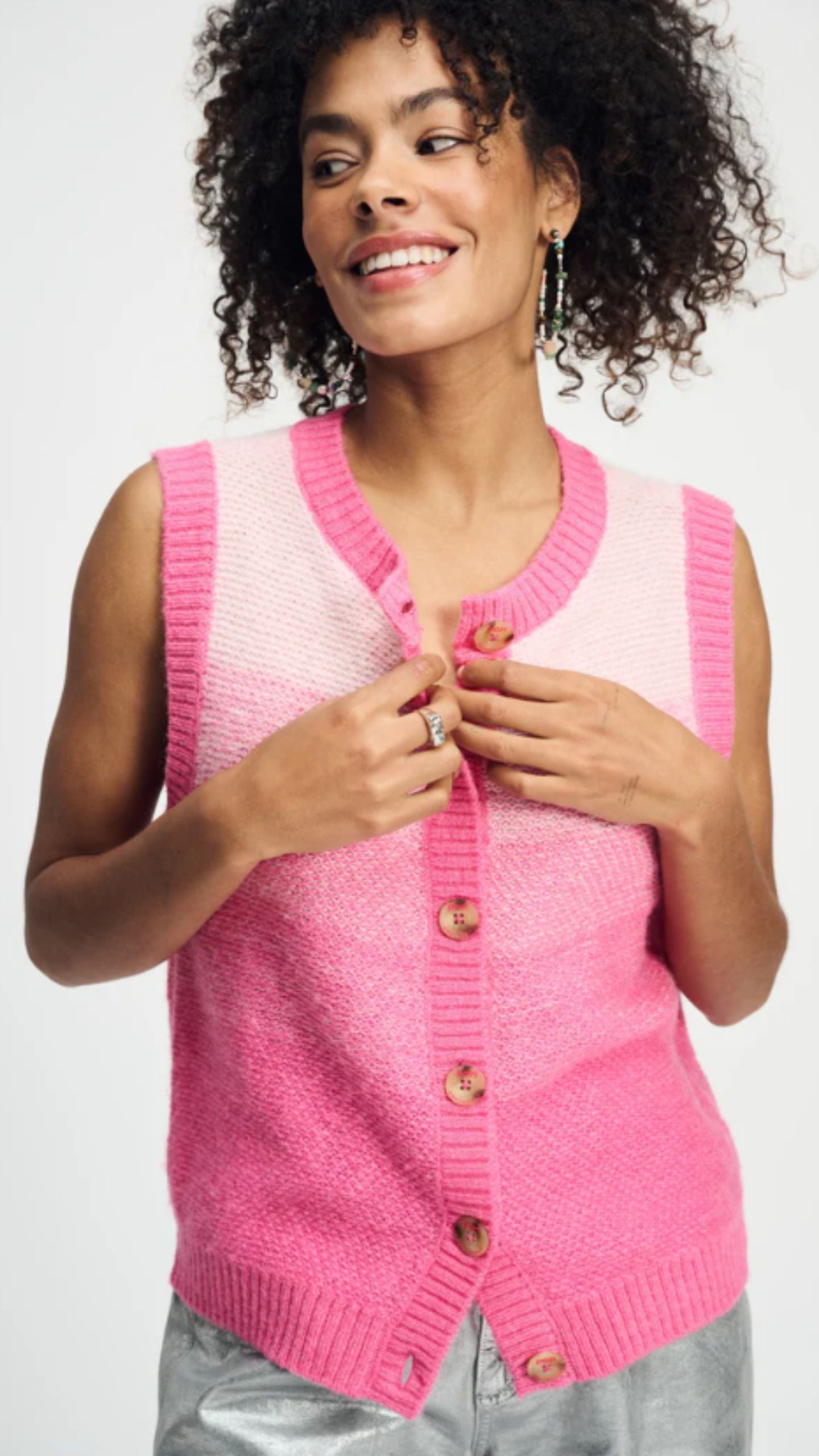 Vest - Gradient Raspberry