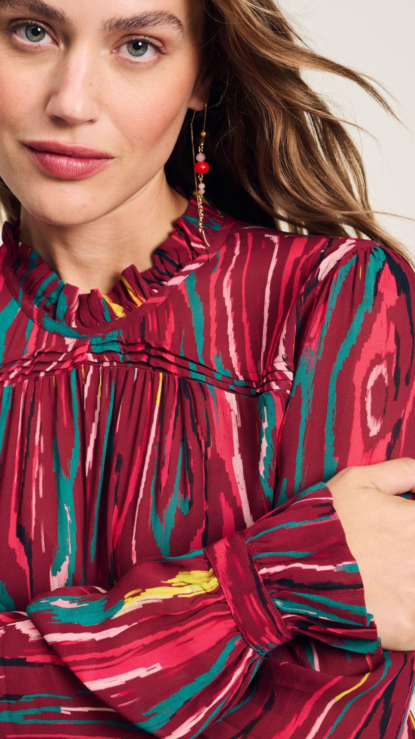 POM Frill neck top
