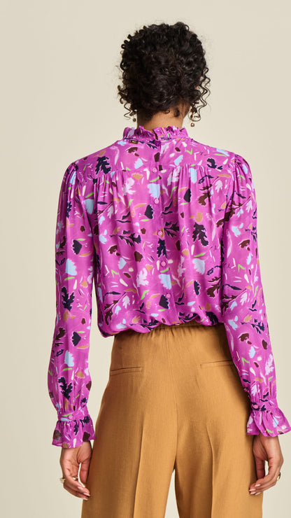POM Frill neck top