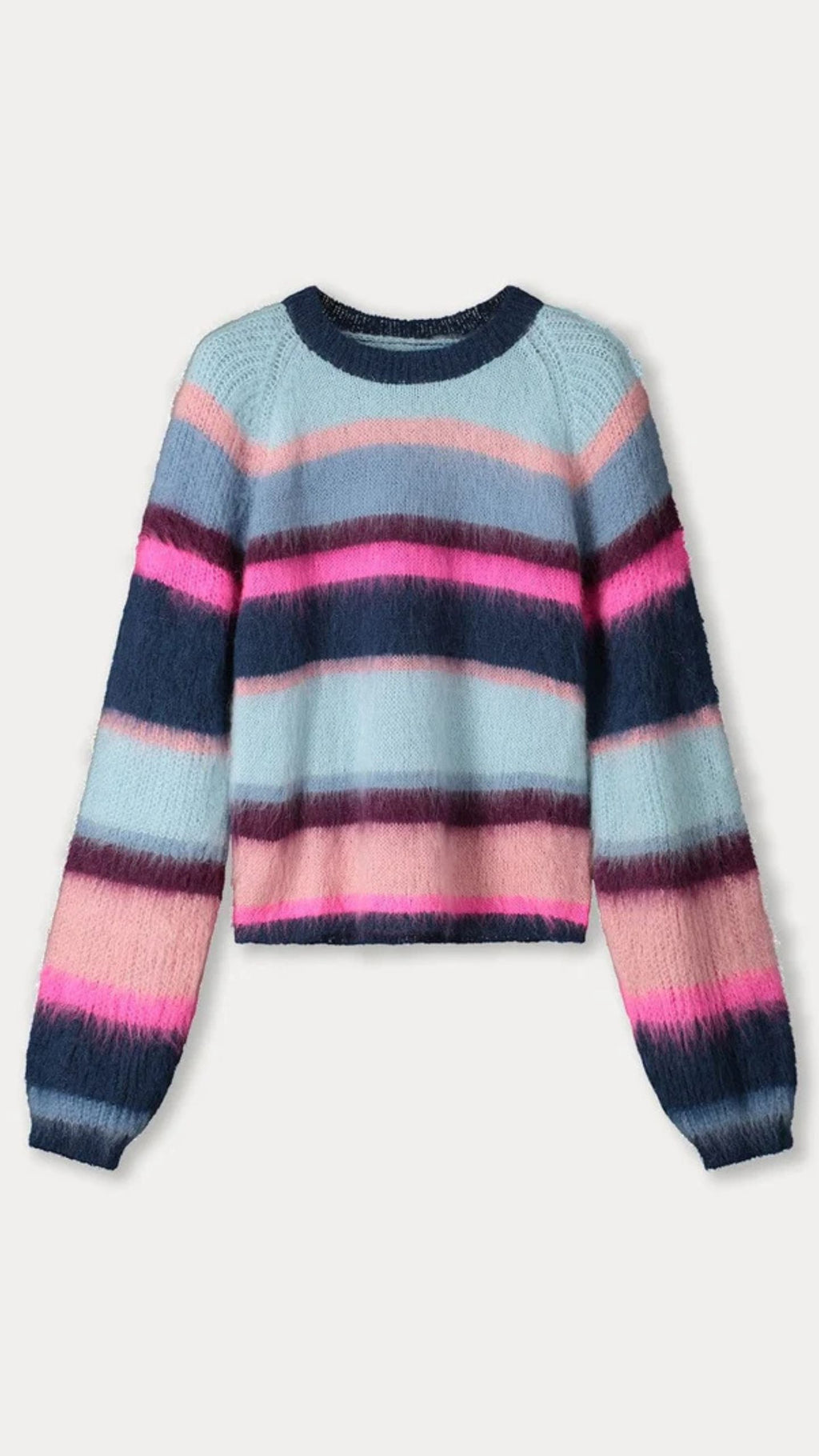 POM Pullover - Brushed Stripes