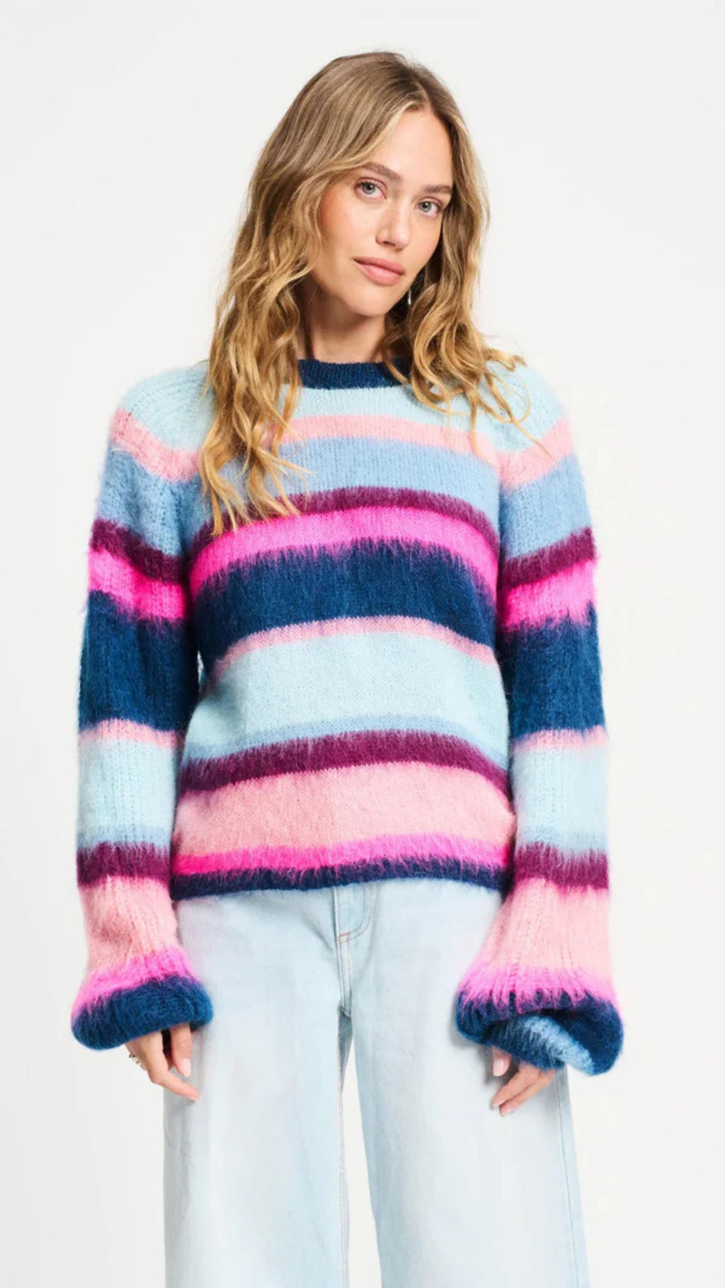 POM Pullover - Brushed Stripes