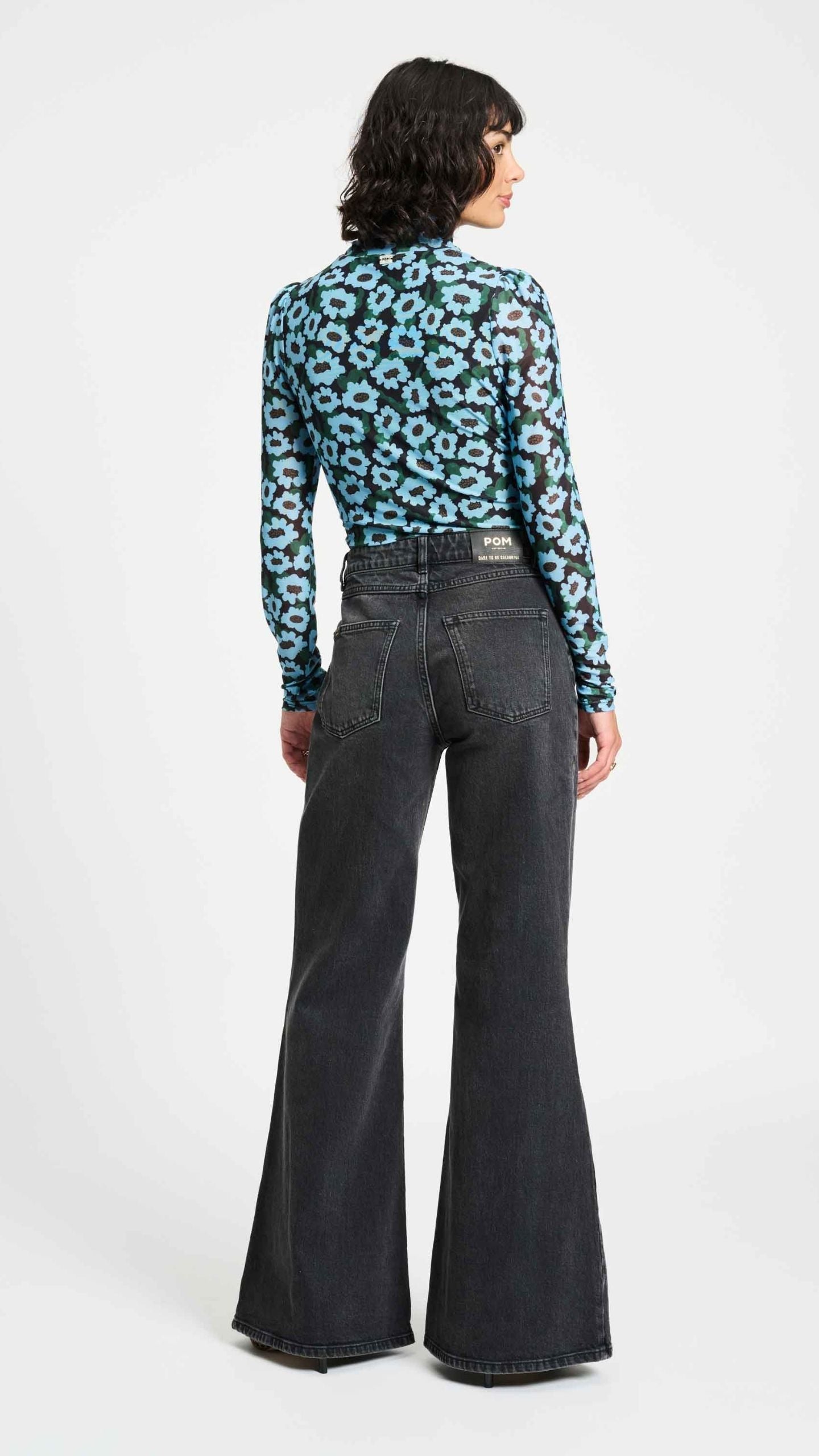 Mesh Turtleneck