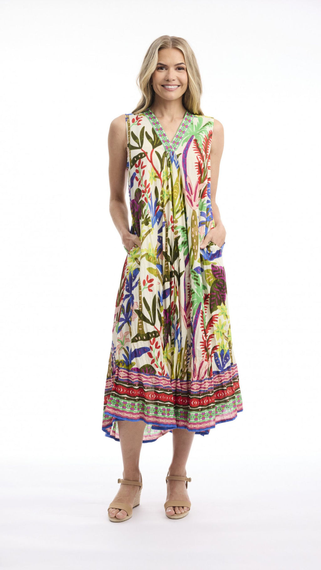 Paloma Dress Maxi V Neck