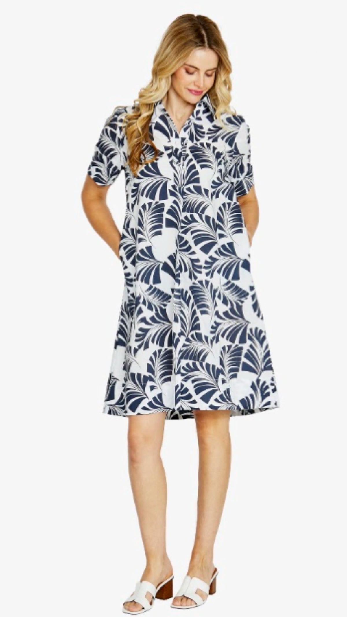 Flynn Tab Front Swing Dress