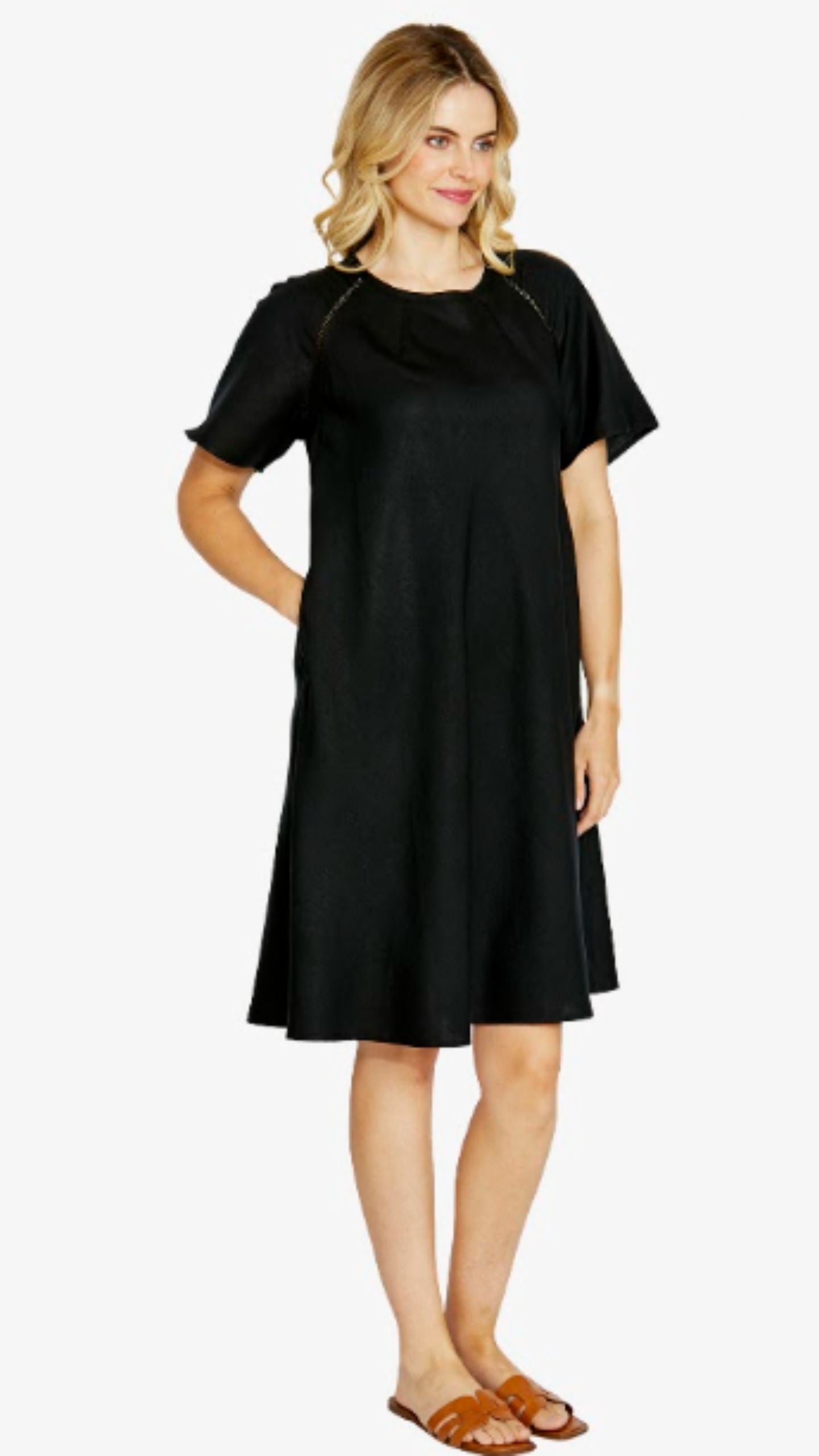 Harper Ladder Trim Shift Dress