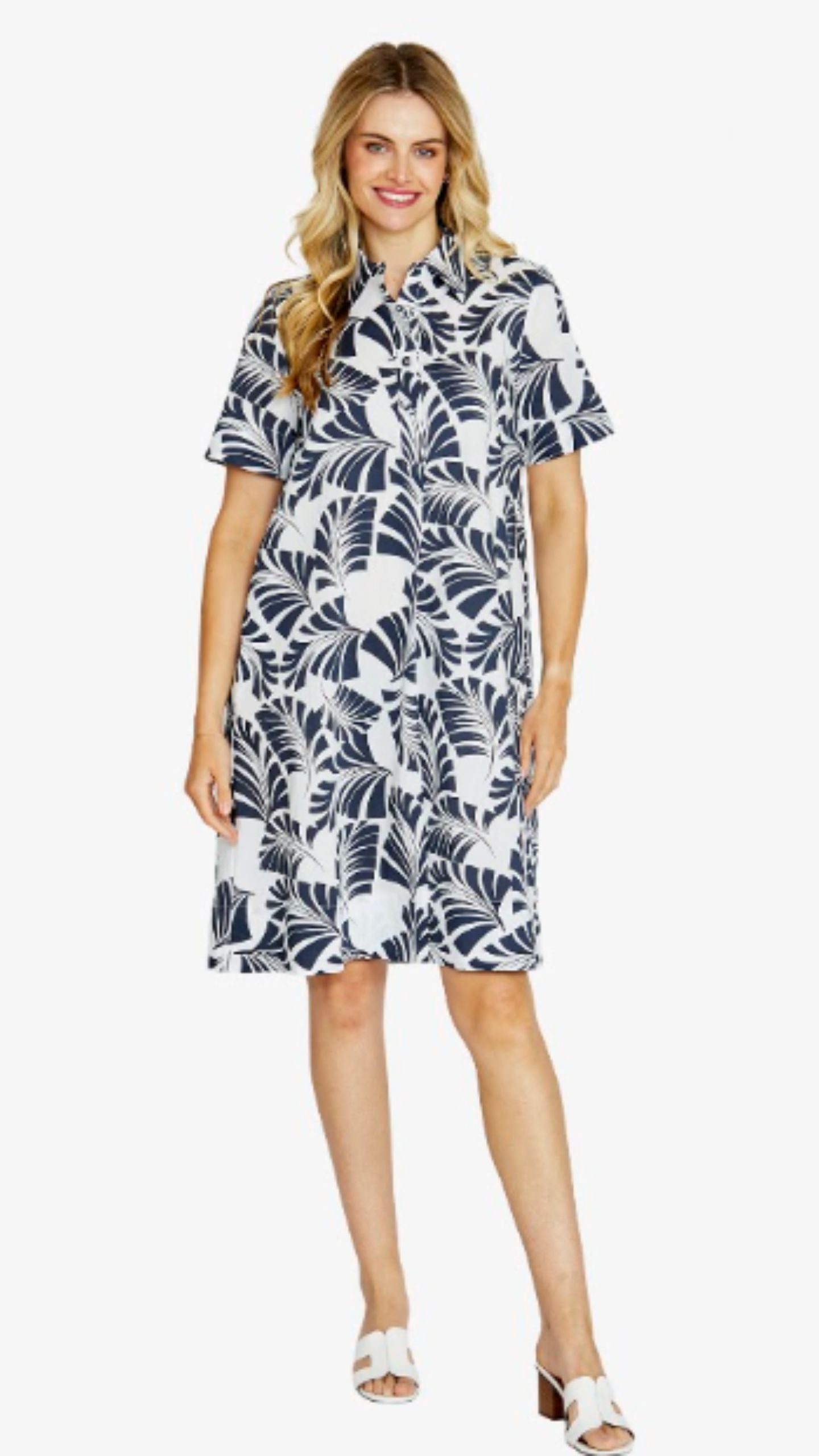 Flynn Tab Front Swing Dress