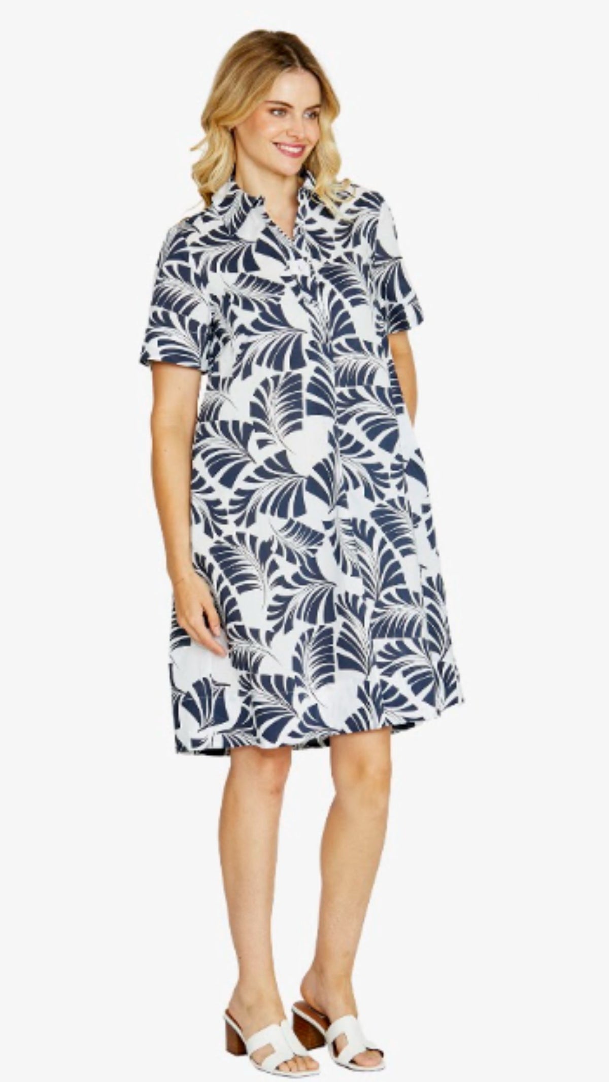 Flynn Tab Front Swing Dress